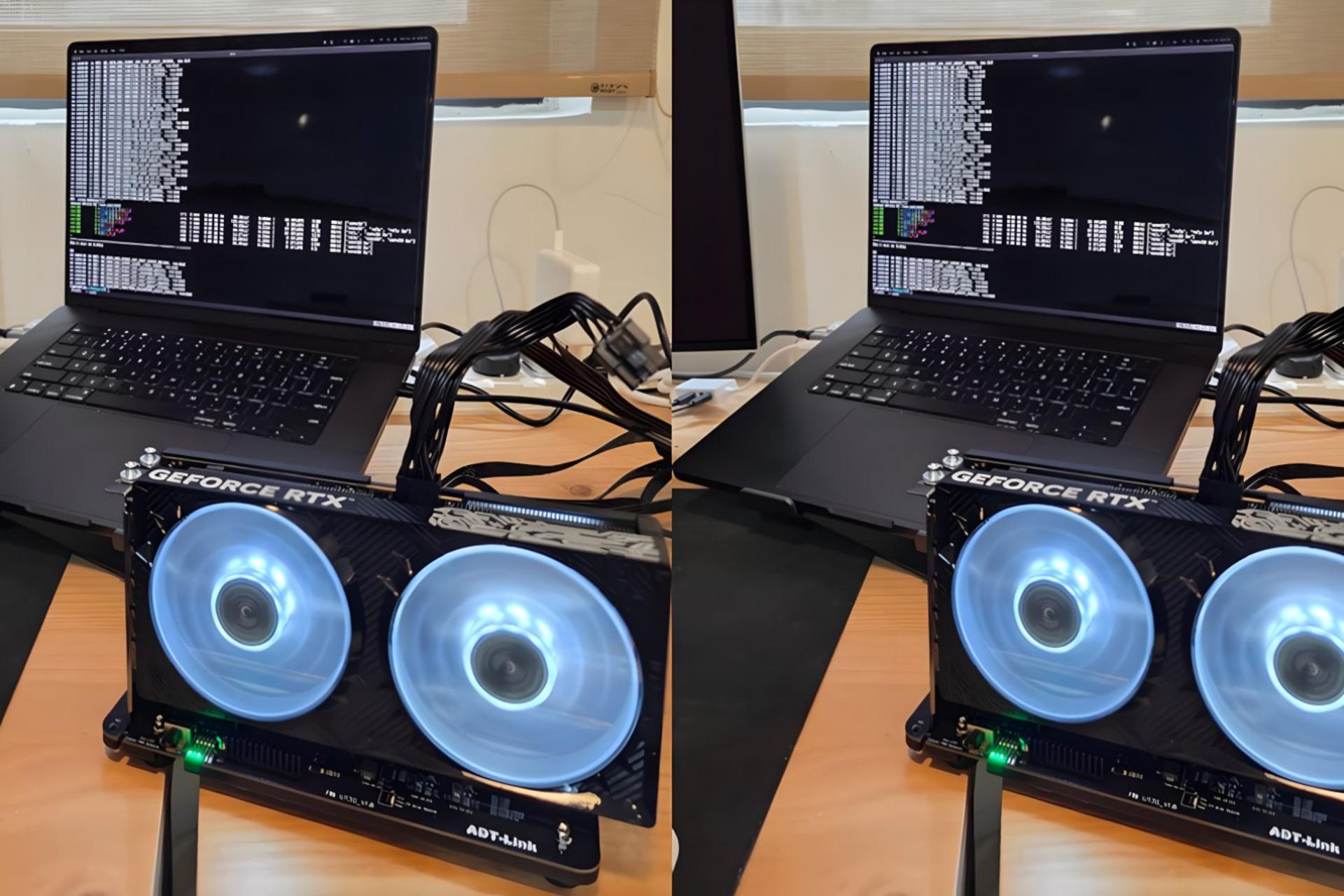 اتصال گرافیک اندروید به مک بوک اپل