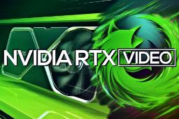 لوگو فایرفاکس به رنگ سبز در کنار کارت گرافیک انویدیا RTX Video