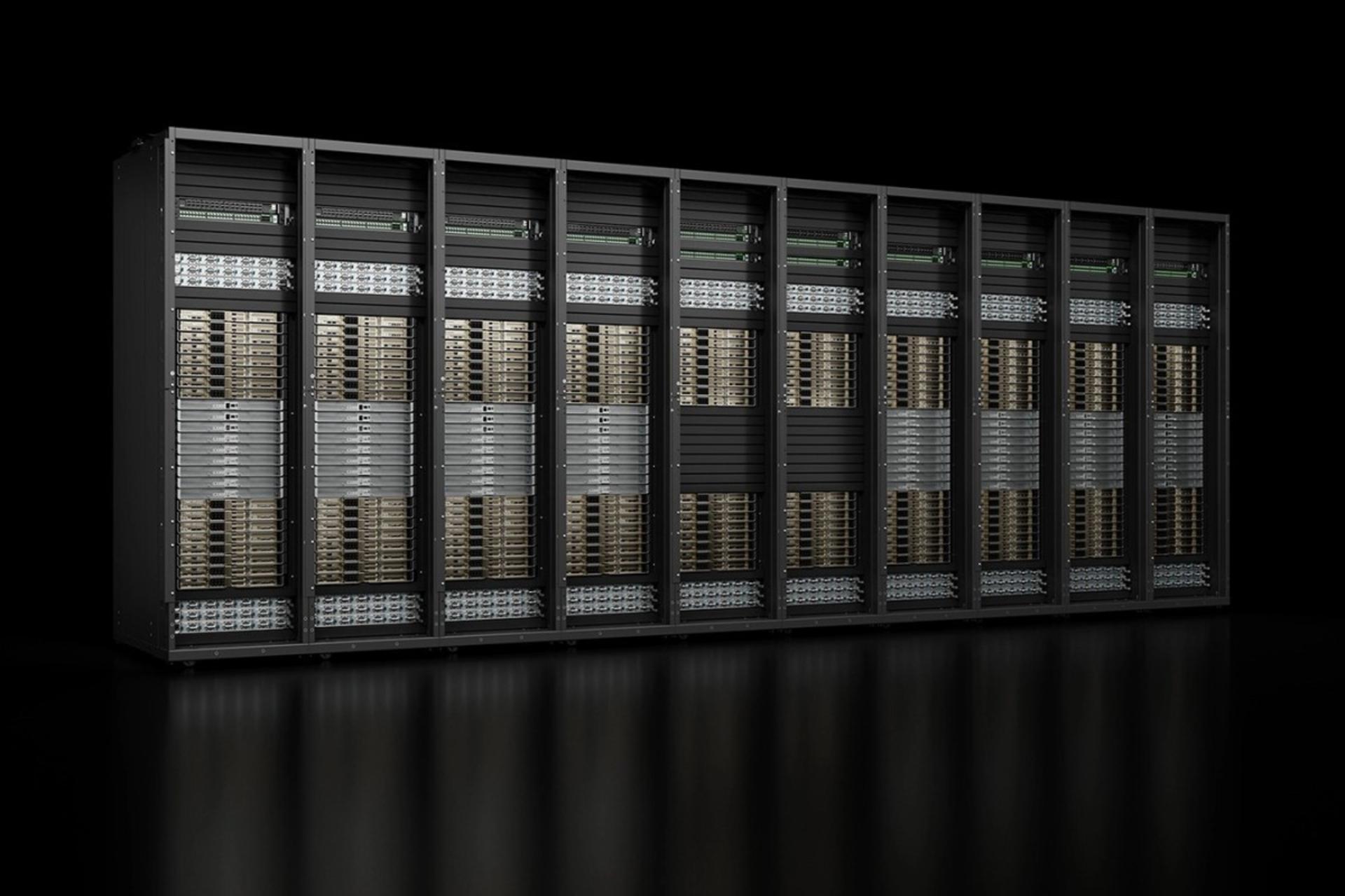 ابرکامپیوتر انویدیا در محیط تاریک