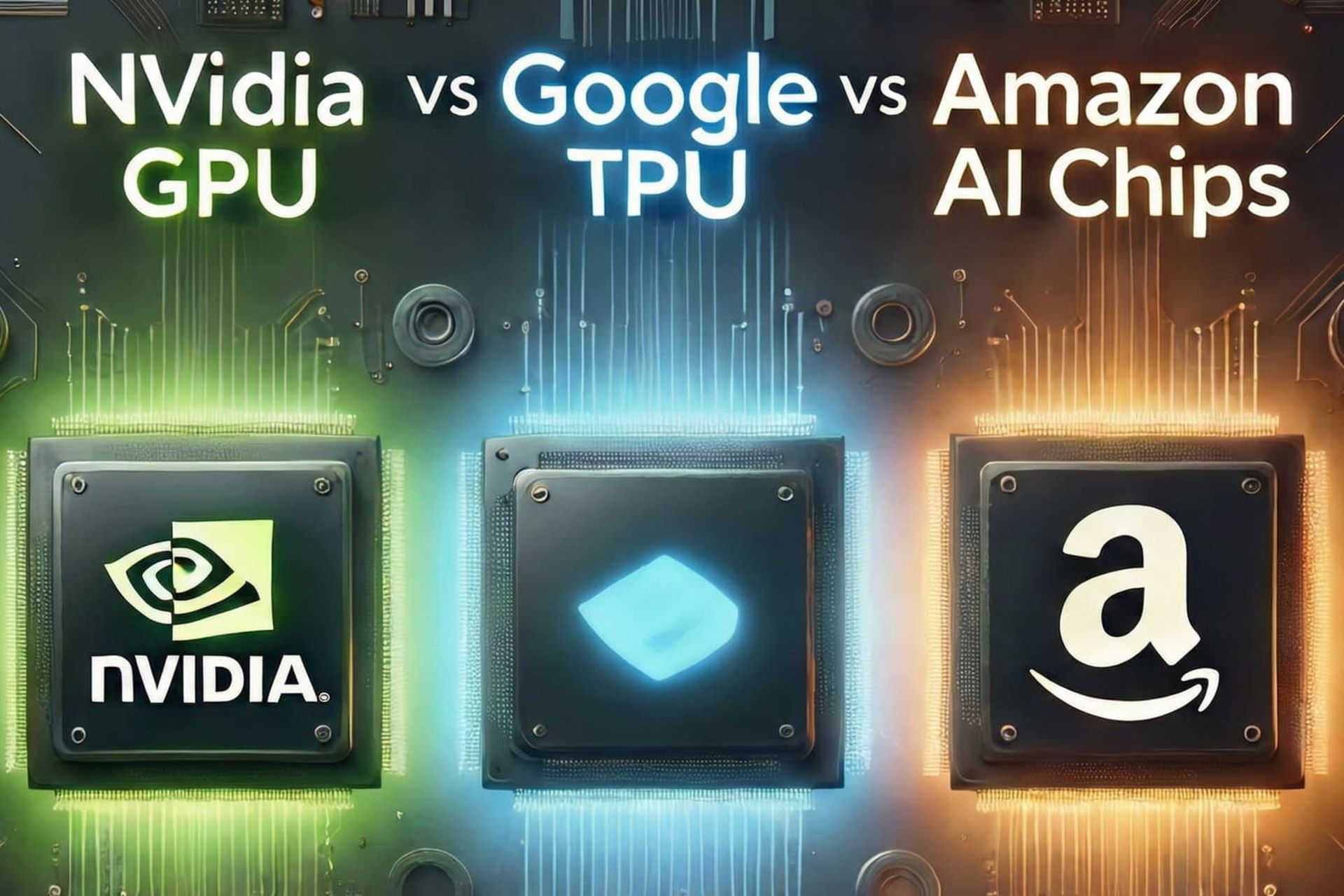 تراشه انویدیا در مقابل تراشه‌های گوگل و آمازون