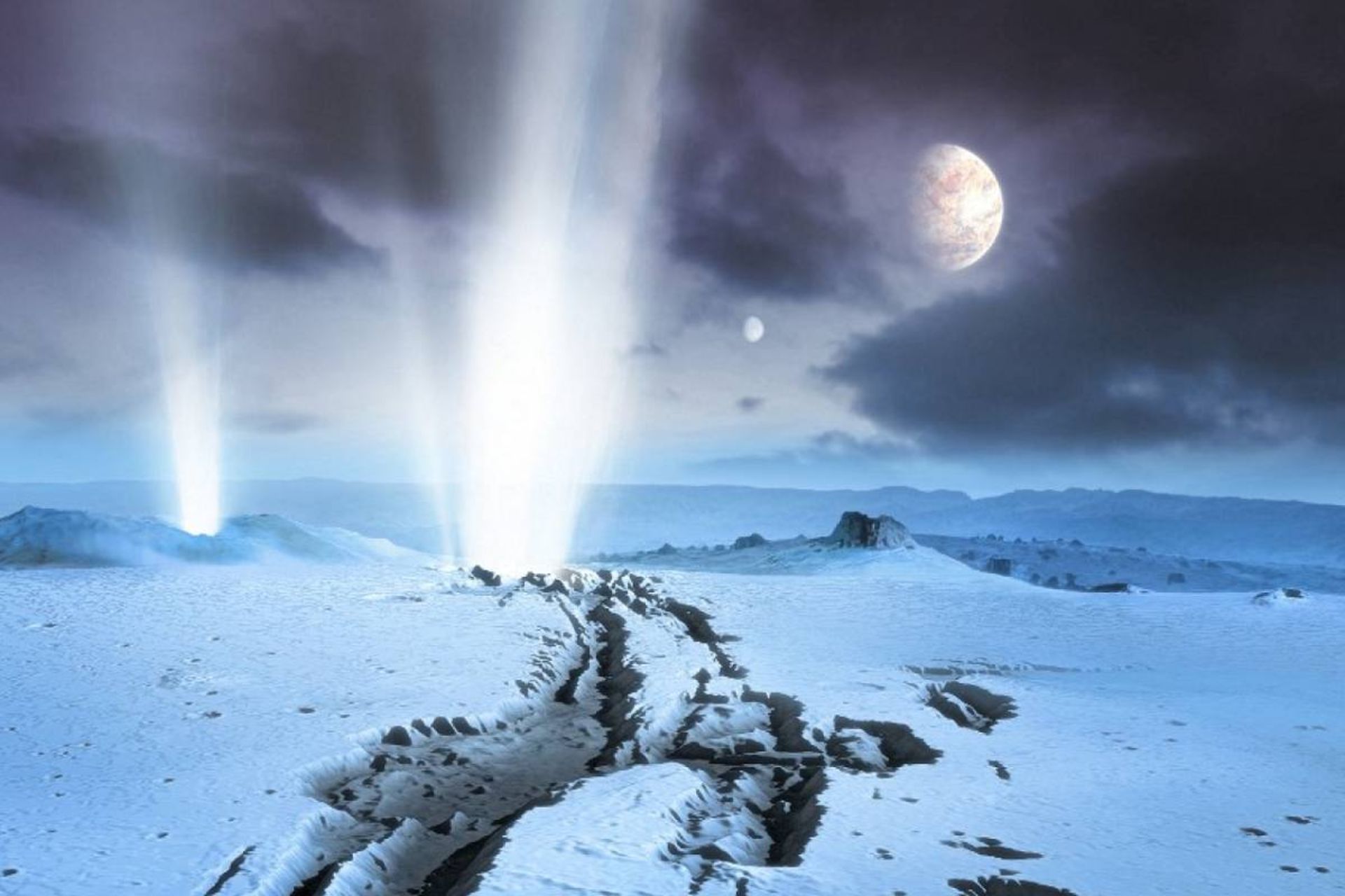 اقیانوس روی انسلادوس قمر زحل