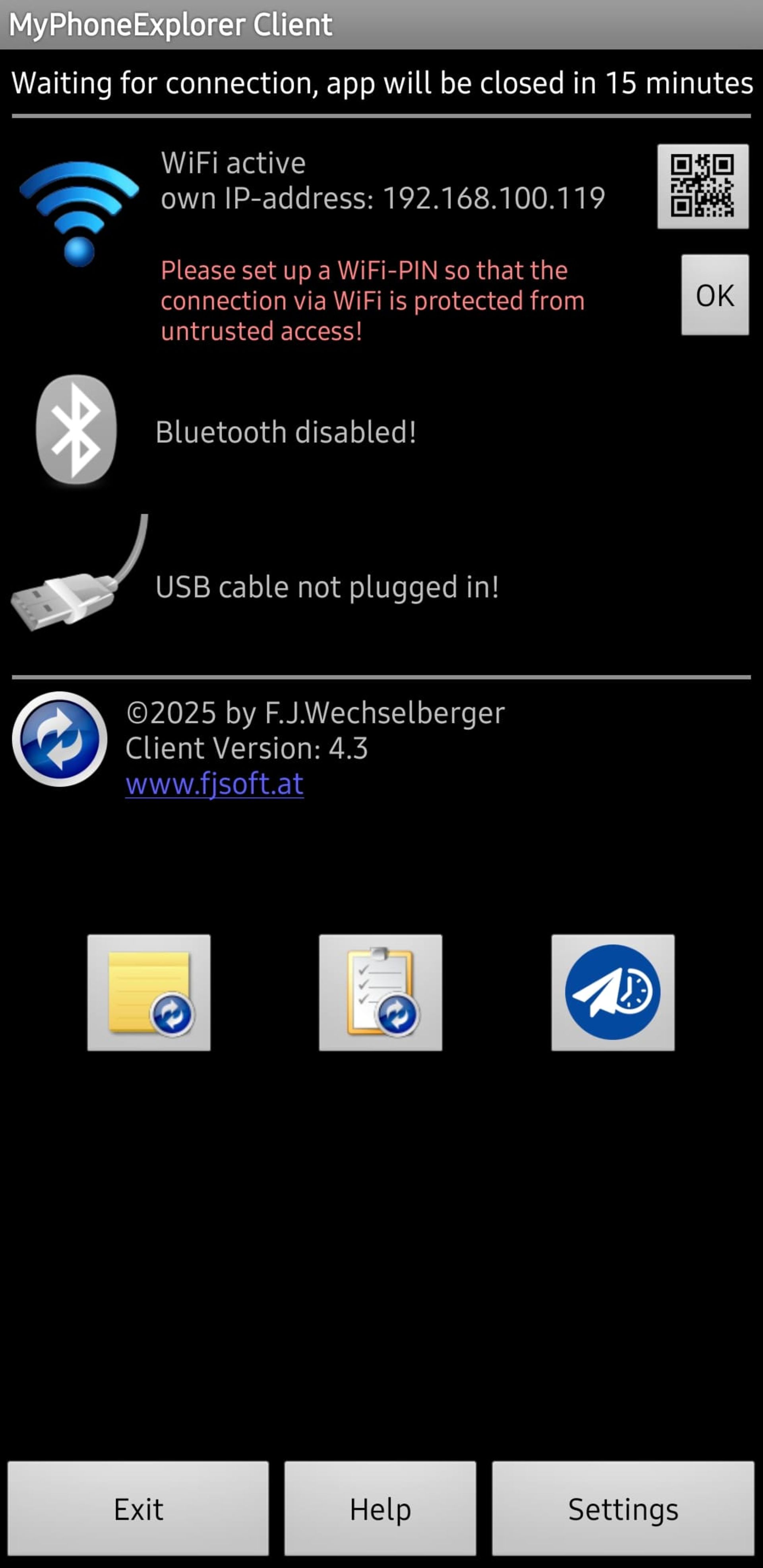 برنامه بکاپ آفلاین MyPhoneExplorer Client
