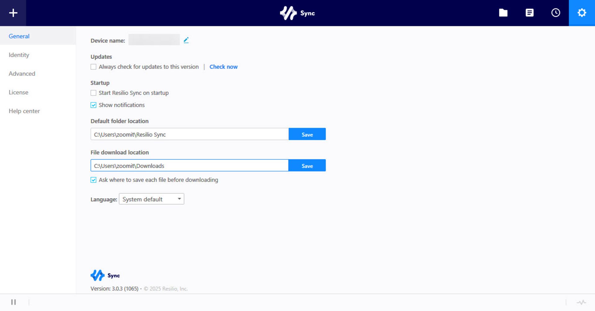 برنامه بکاپ آفلاین Resilio Sync