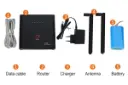 مودم و روتر سیم‌ کارتی اولاکس Olax AX9 PRO با اقلام همراه