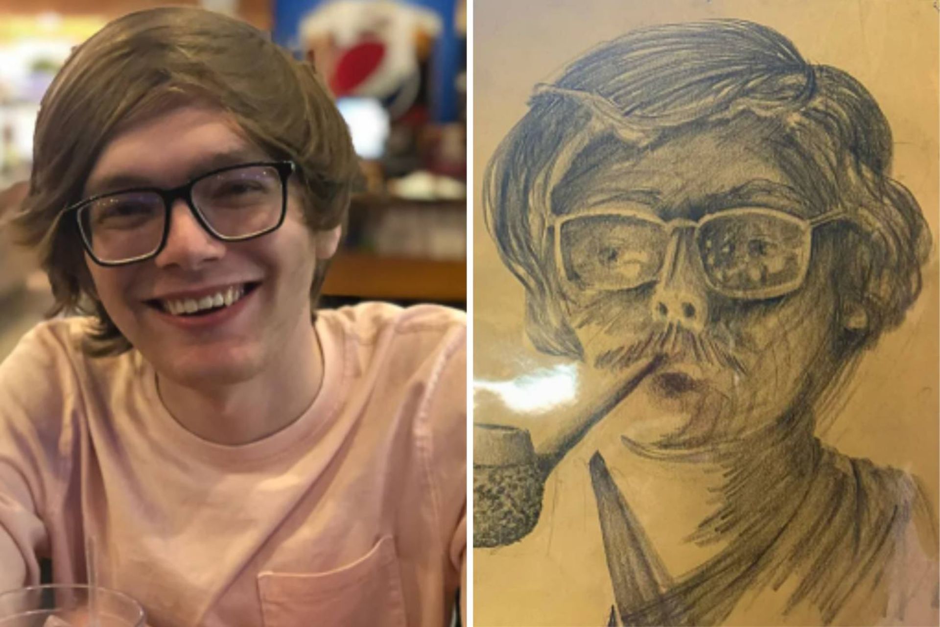 نقاشی قدیمی شبیه جوان