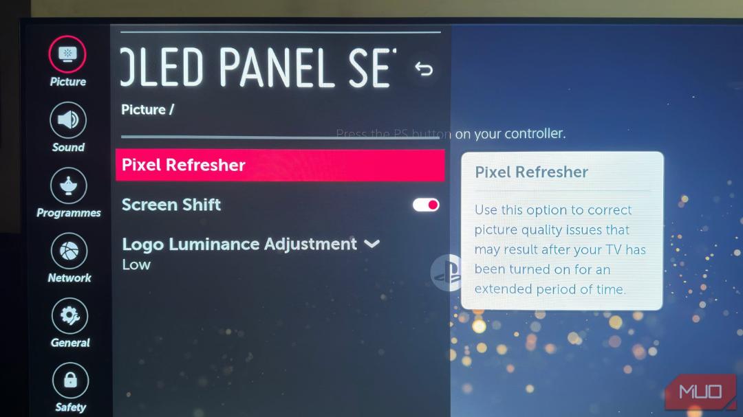 فعال کردن قابلیت Pixel Refresher در تلویزیون ال جی 