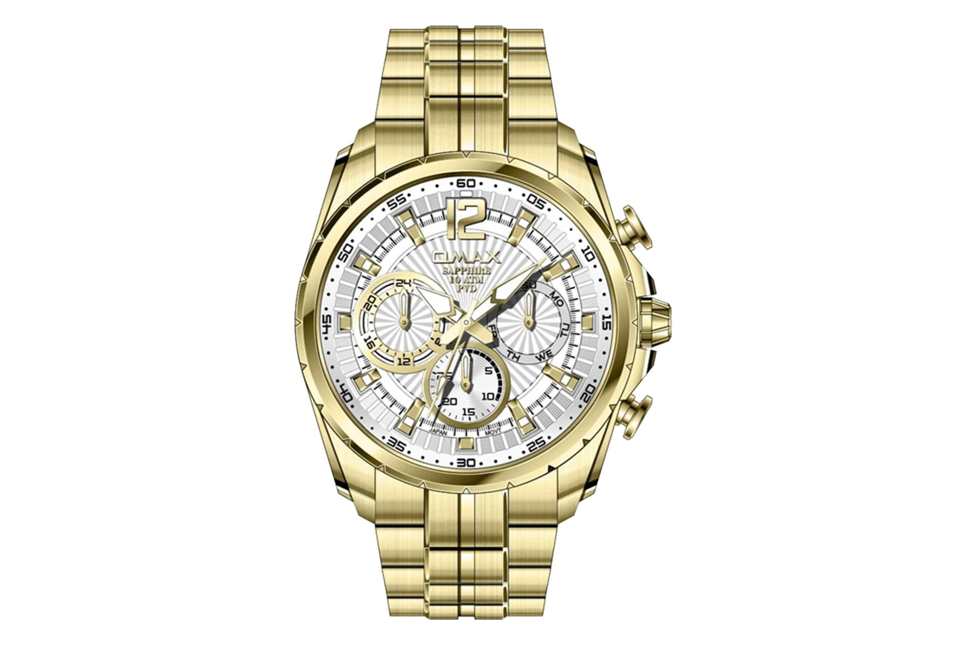 فریم و صفحه ساعت مچی مردانه اوماکس Masterpiece Quartz OAEM001G61I