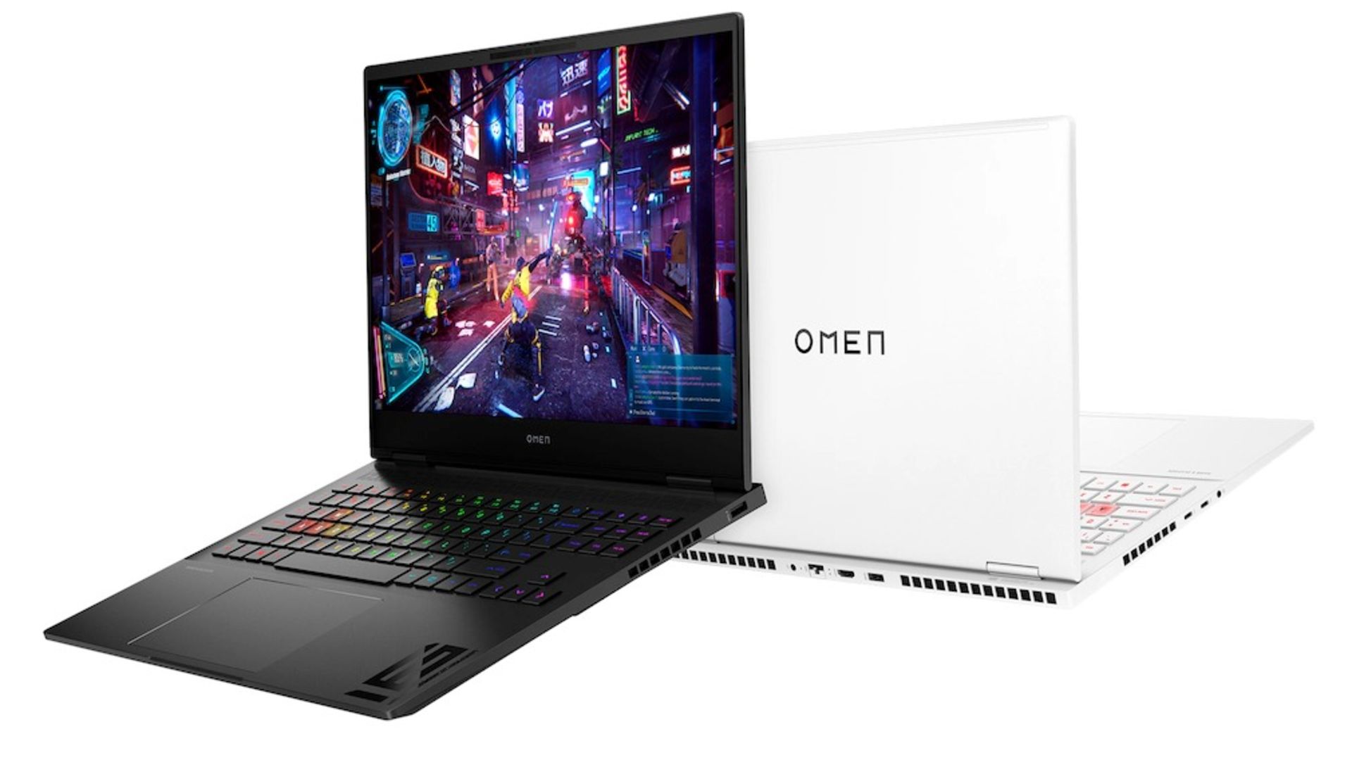 لپ‌تاپ‌های سری HP Omen Transcend از نمای جلو و عقب
