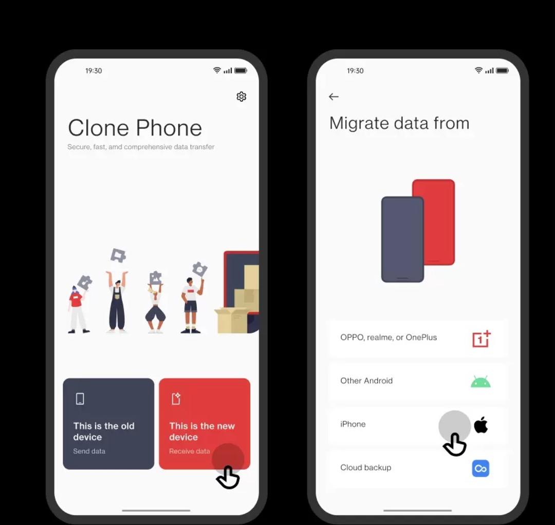 انتقال اطلاعات با Clone Phone One Plus