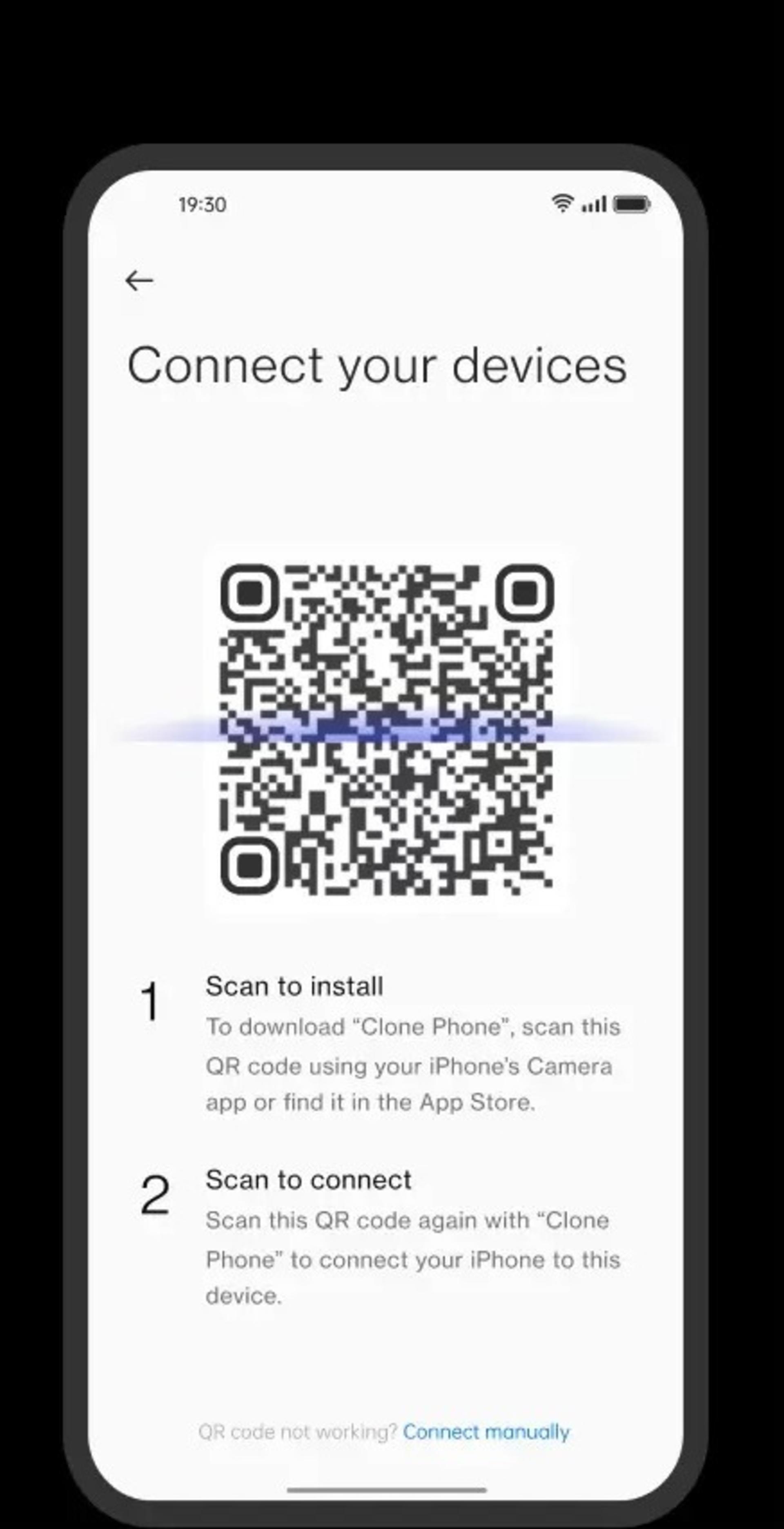 انتقال اطلاعات با Clone Phone One Plus