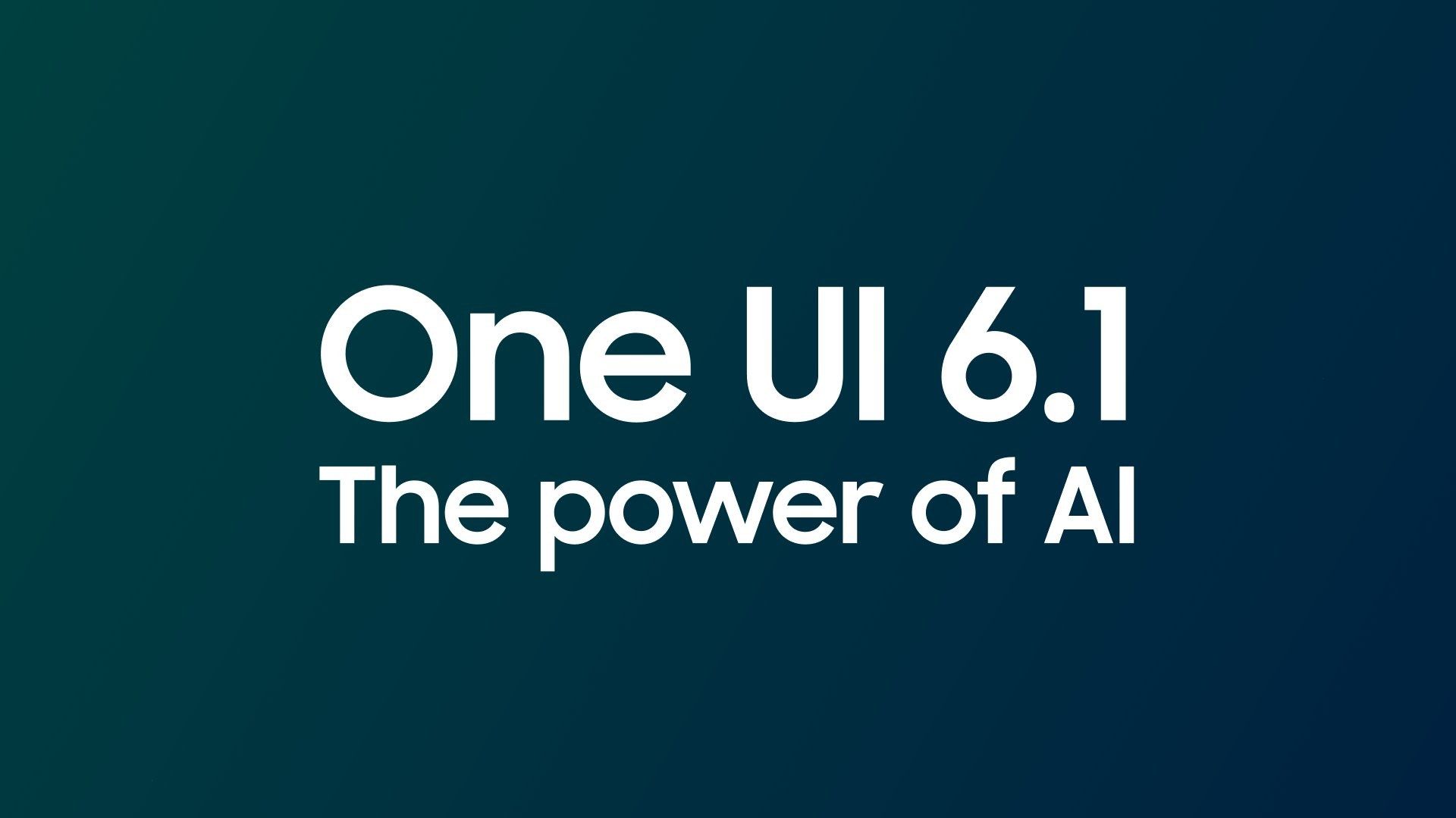 پوستر رابط کاربری one ui 6.1 با هوش مصنوعی
