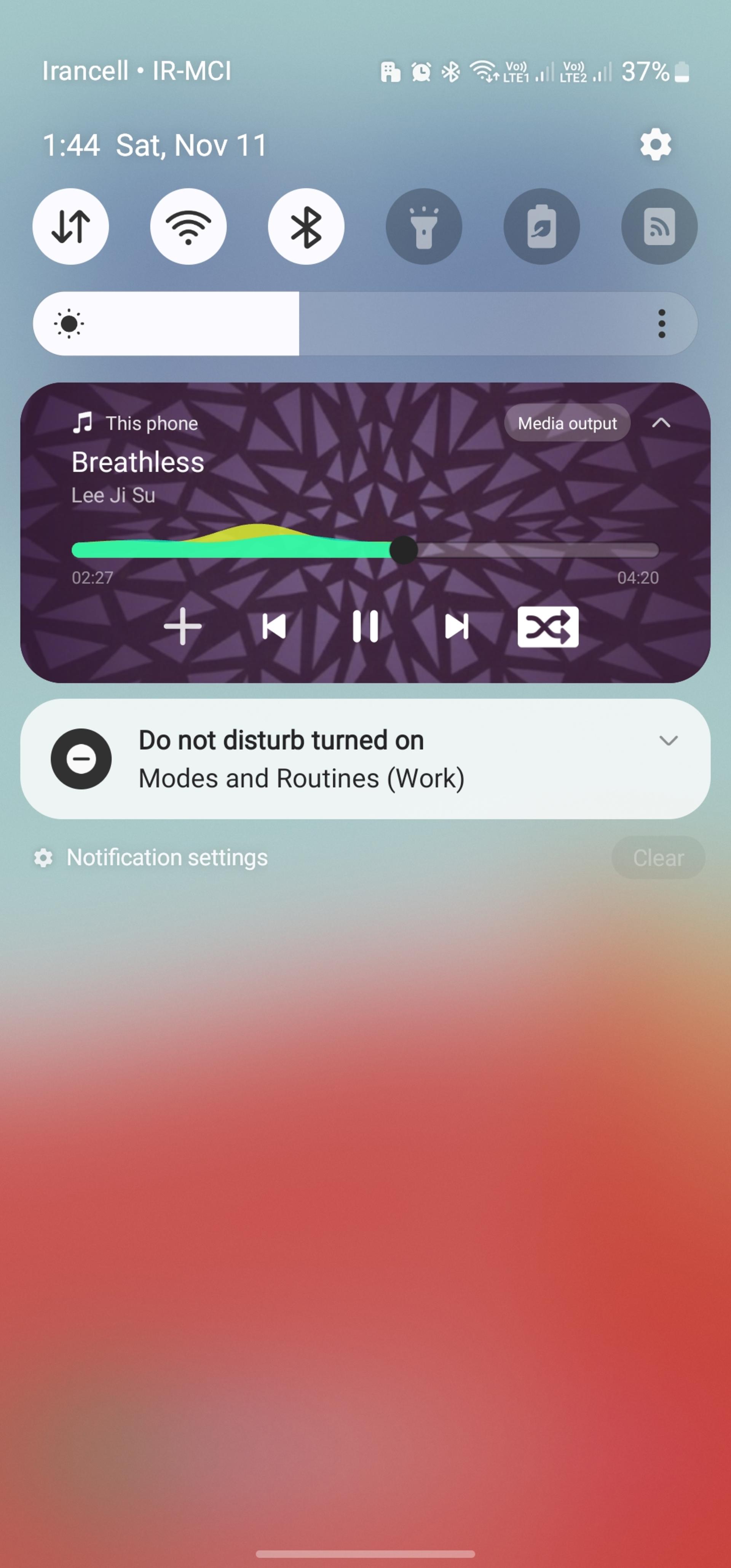 نوتیفکیشن در محیط One UI 6