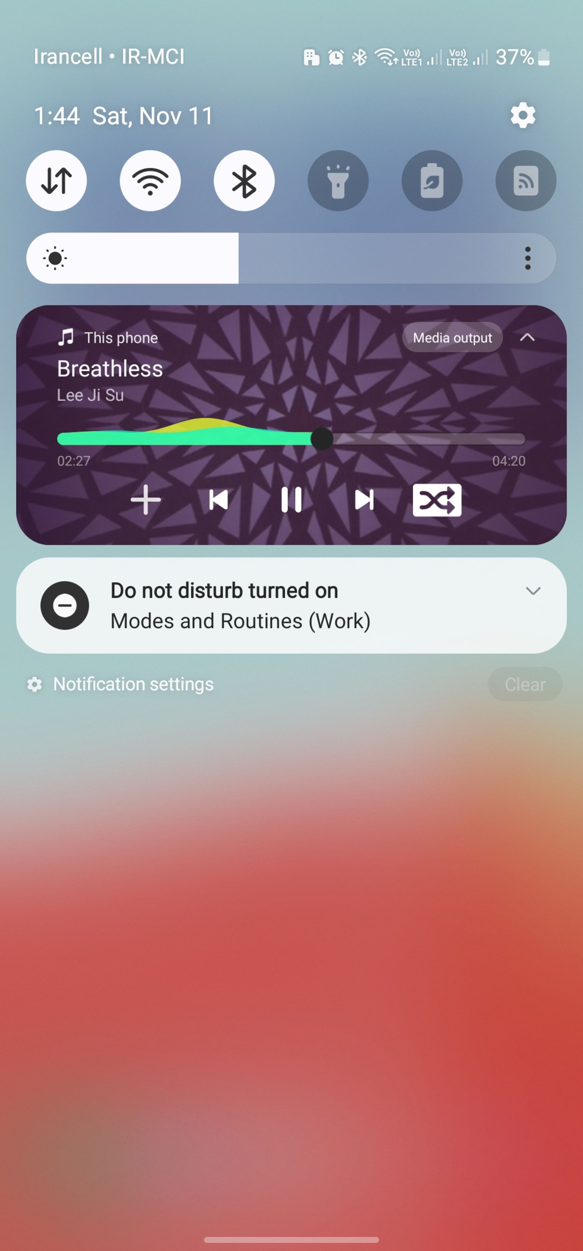 نوتیفکیشن در محیط One UI 6