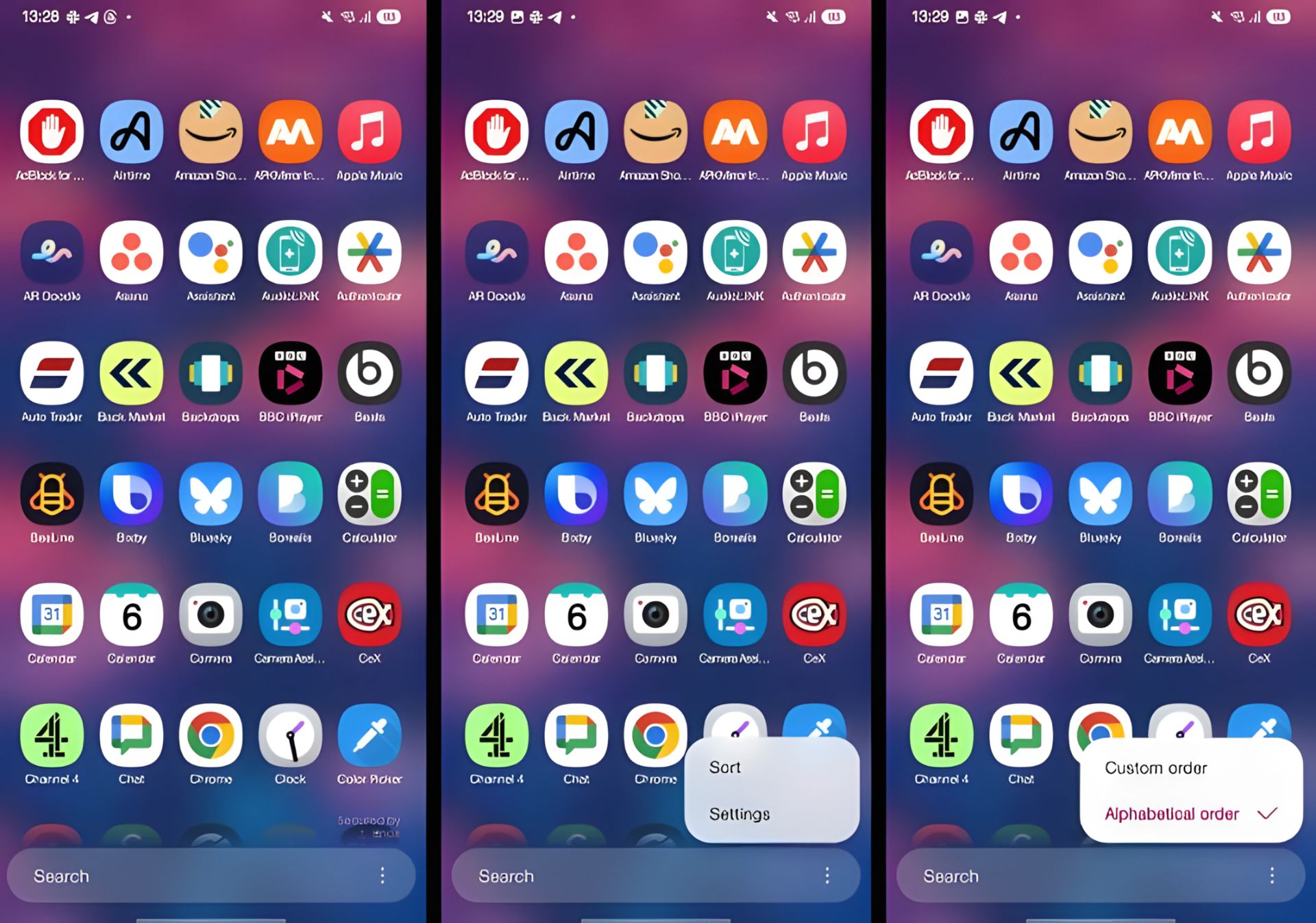 Menù Applicazioni con Scorrimento Verticale samsung one ui 7