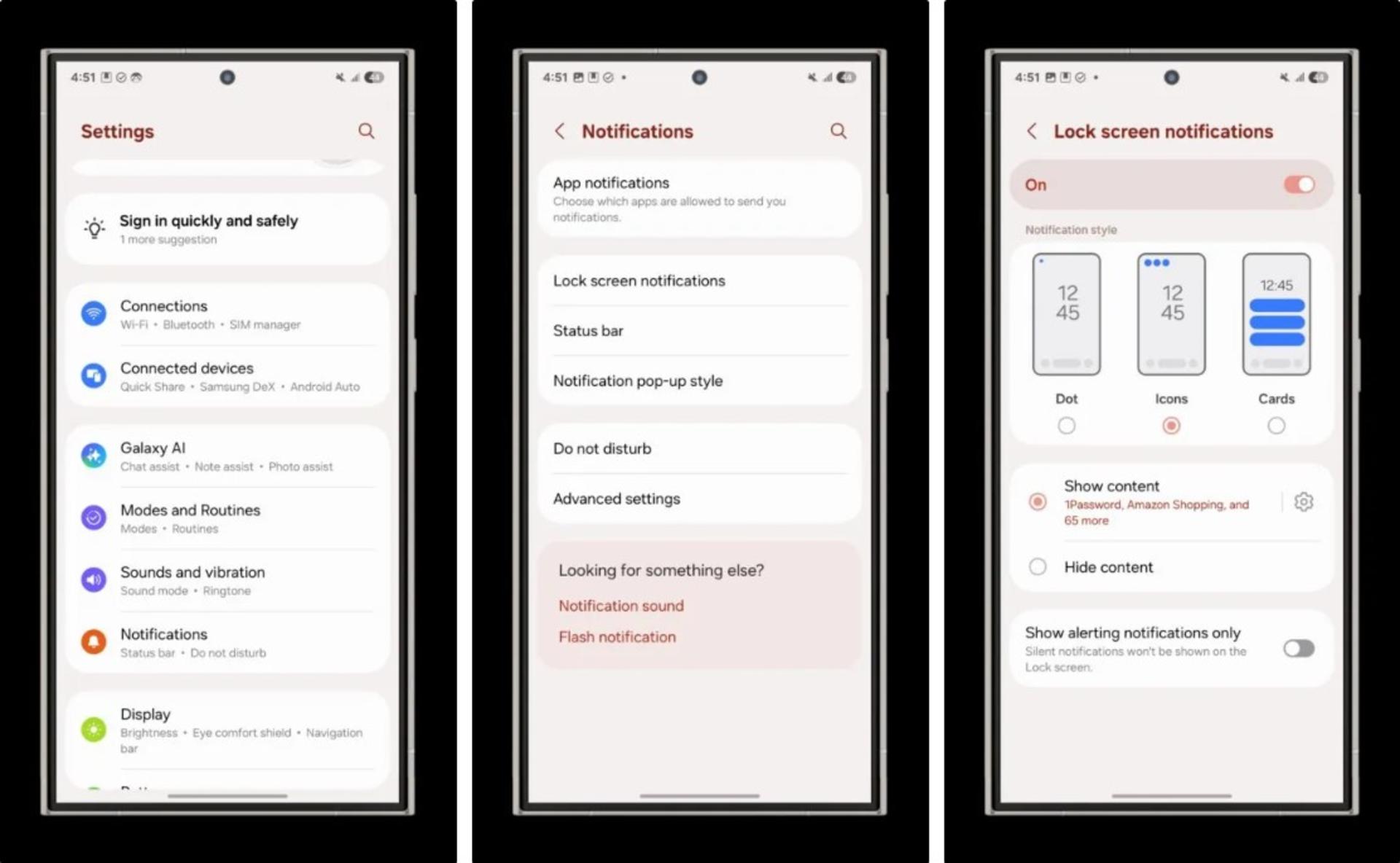 تغییر نمایش نوتیفیکیشن‌ها در One UI 7