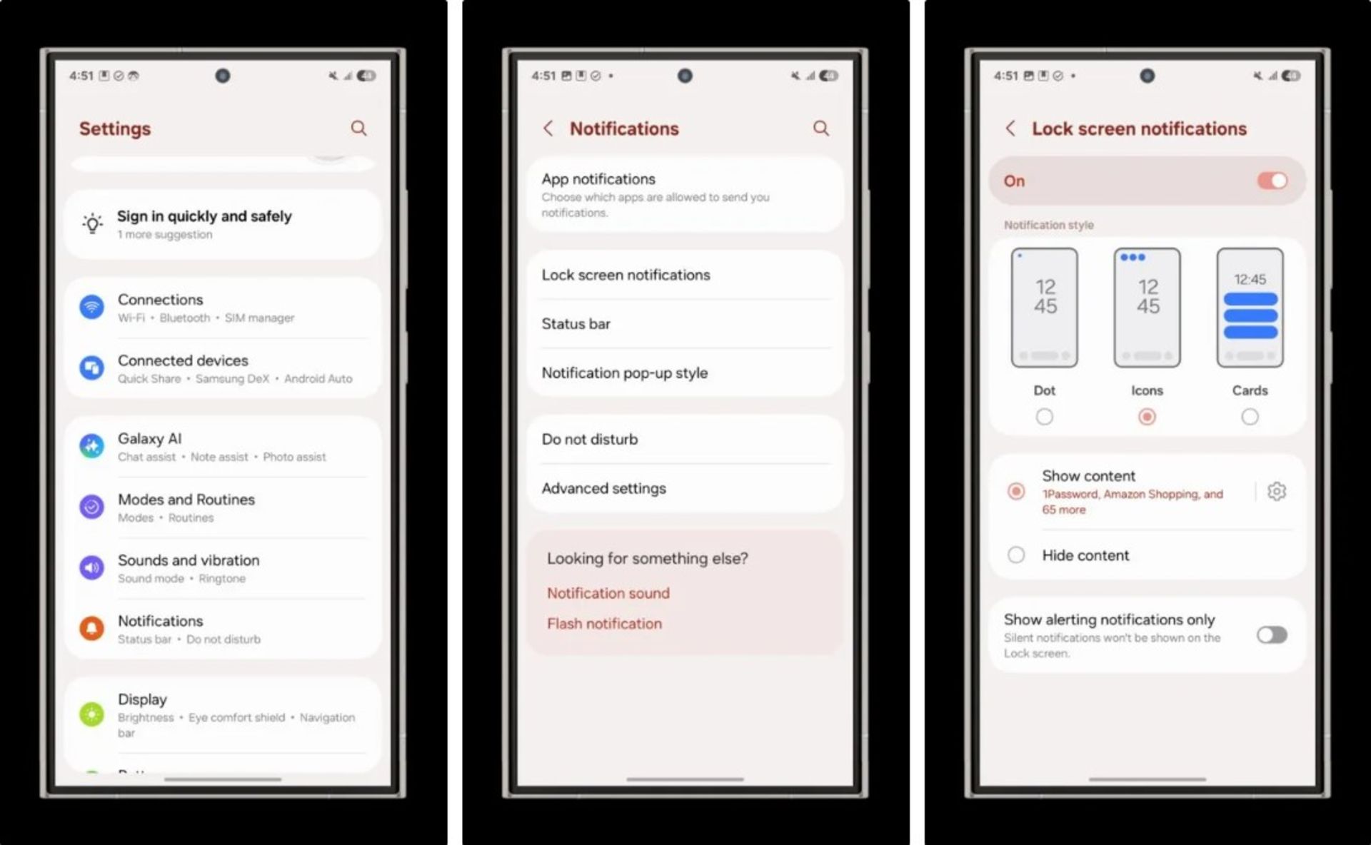 تغییر نمایش نوتیفیکیشن‌ها در One UI 7