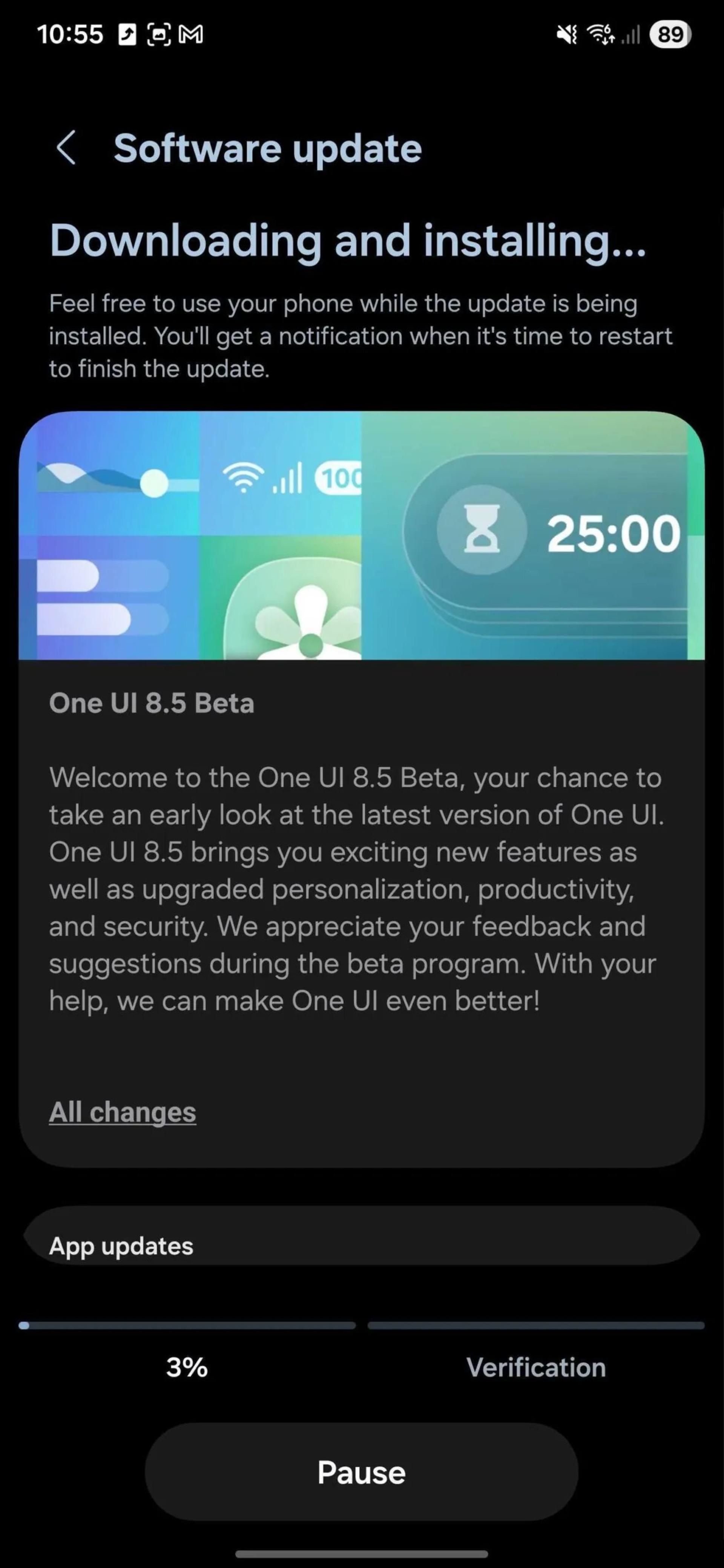 طراحی جدید One UI 8.5