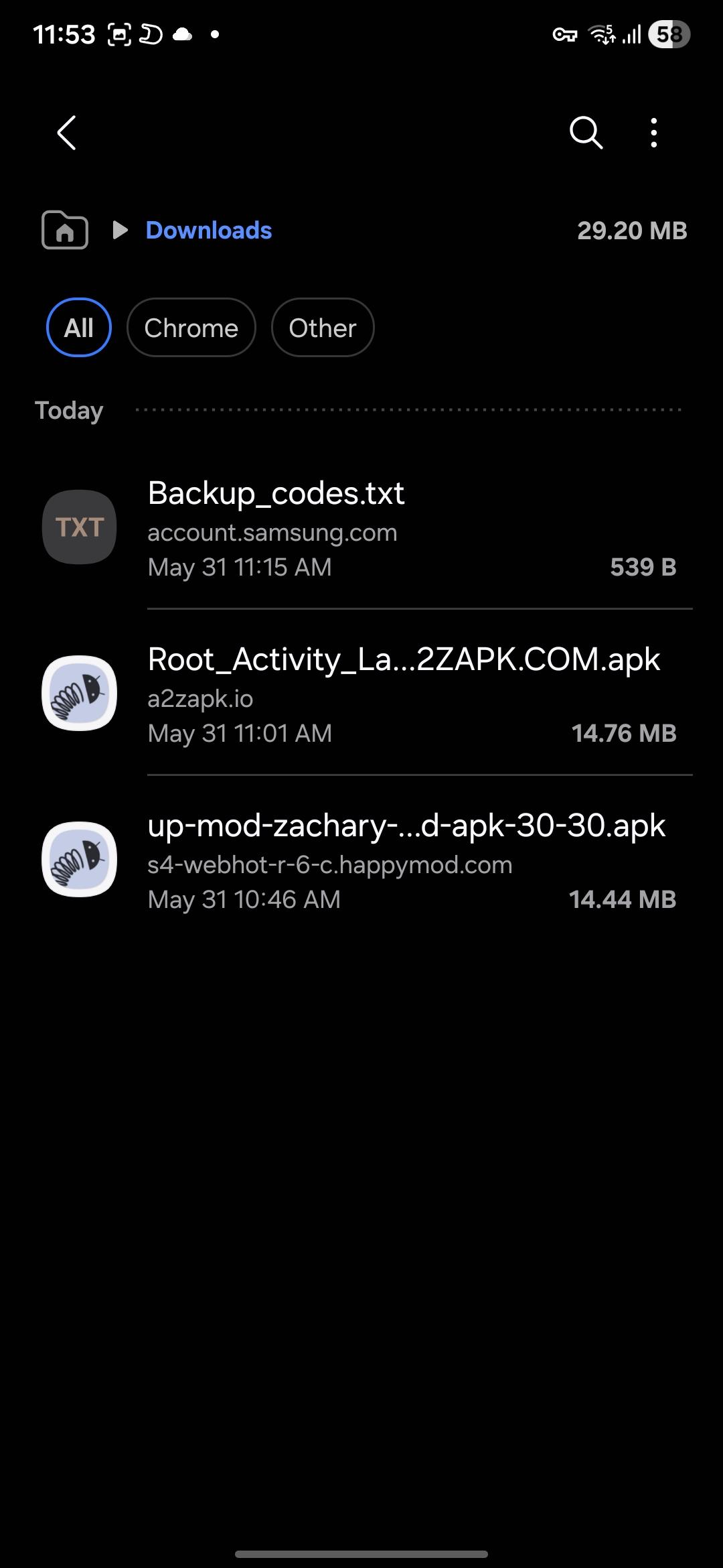 دسته‌بندی دانلود فایل‌ها بر اساس اپلیکیشن در One UI 8