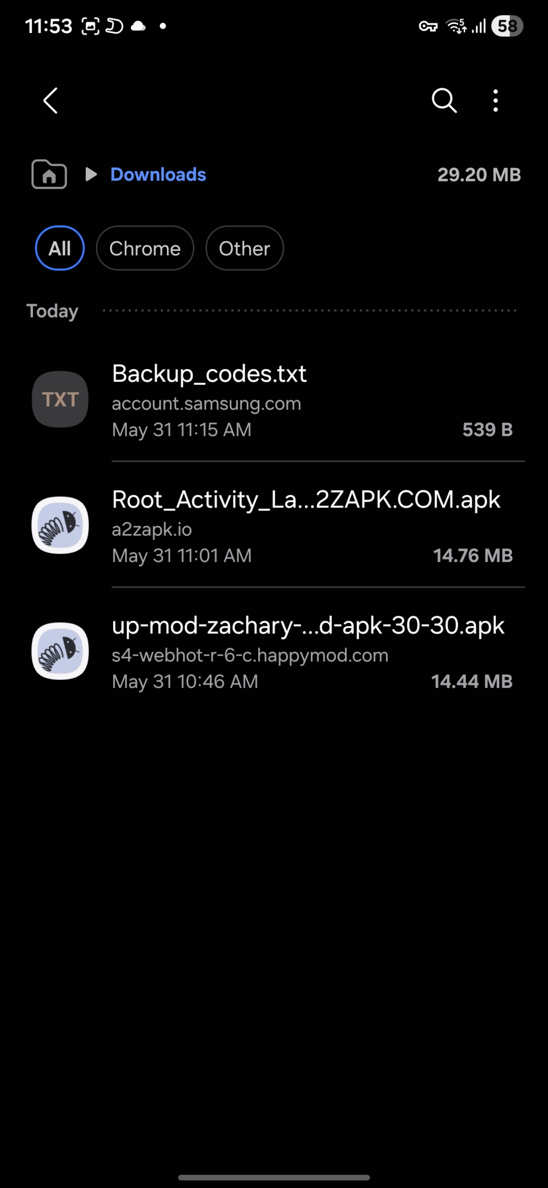 دسته‌بندی دانلود فایل‌ها بر اساس اپلیکیشن در One UI 8