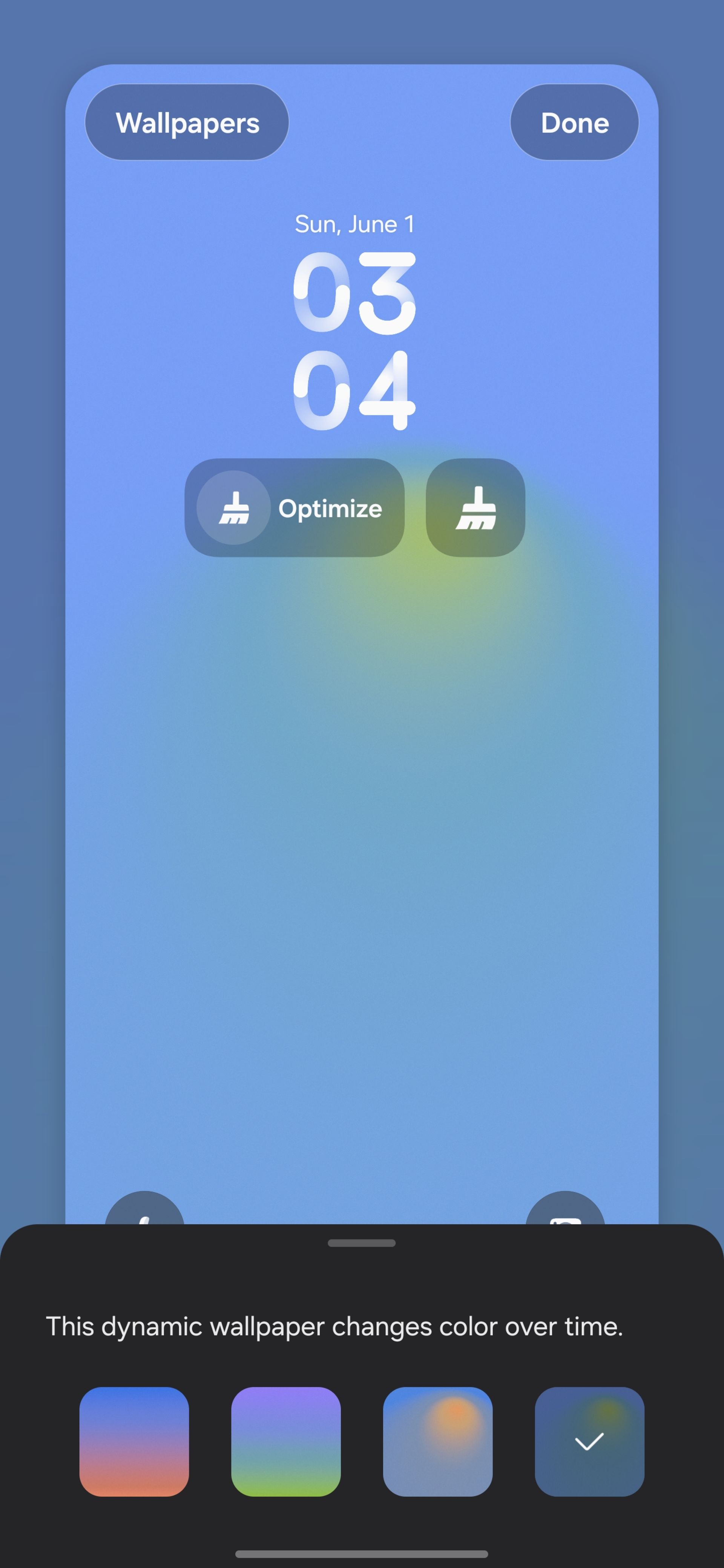 والپیپرهای پویا در One UI 8
