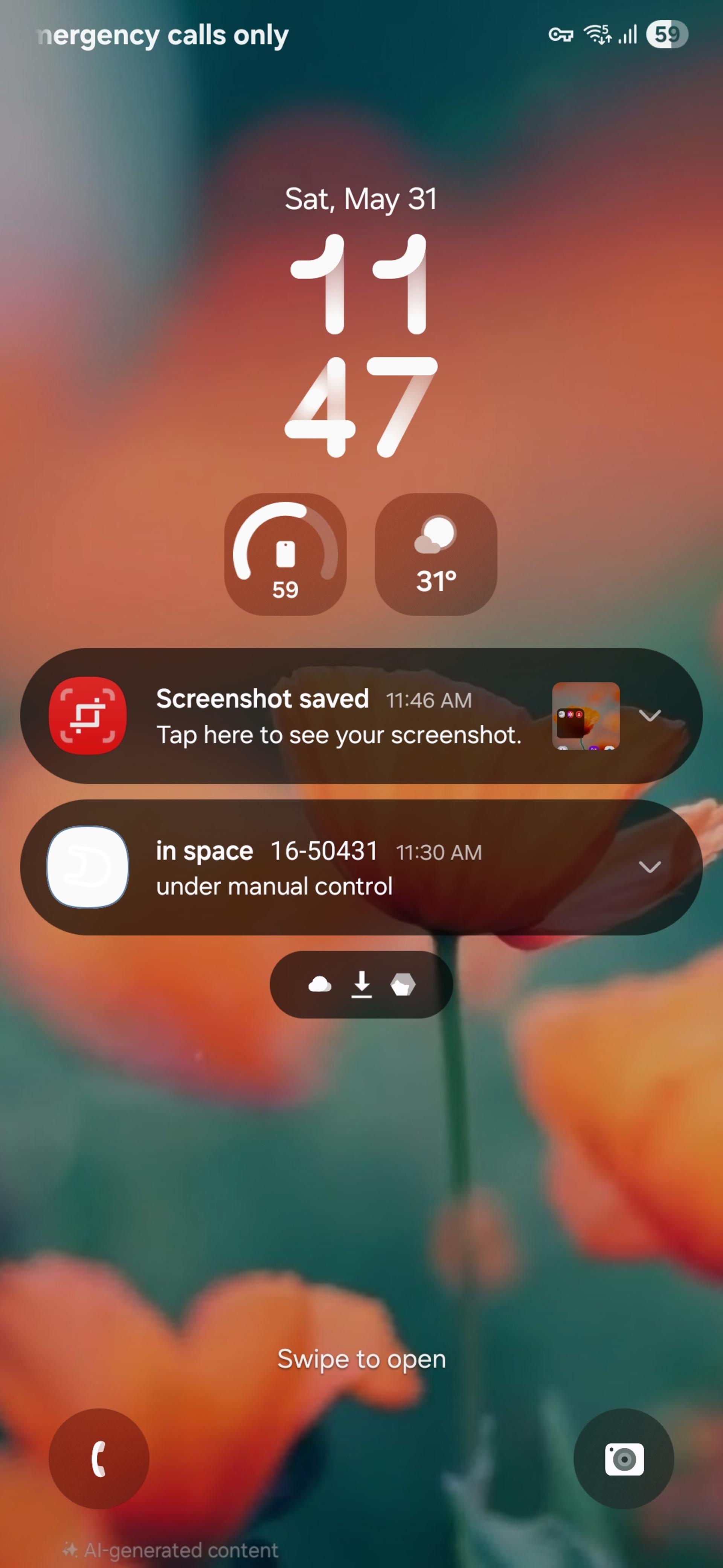 صفحه‌ی قفل رابط کاربری One UI 8