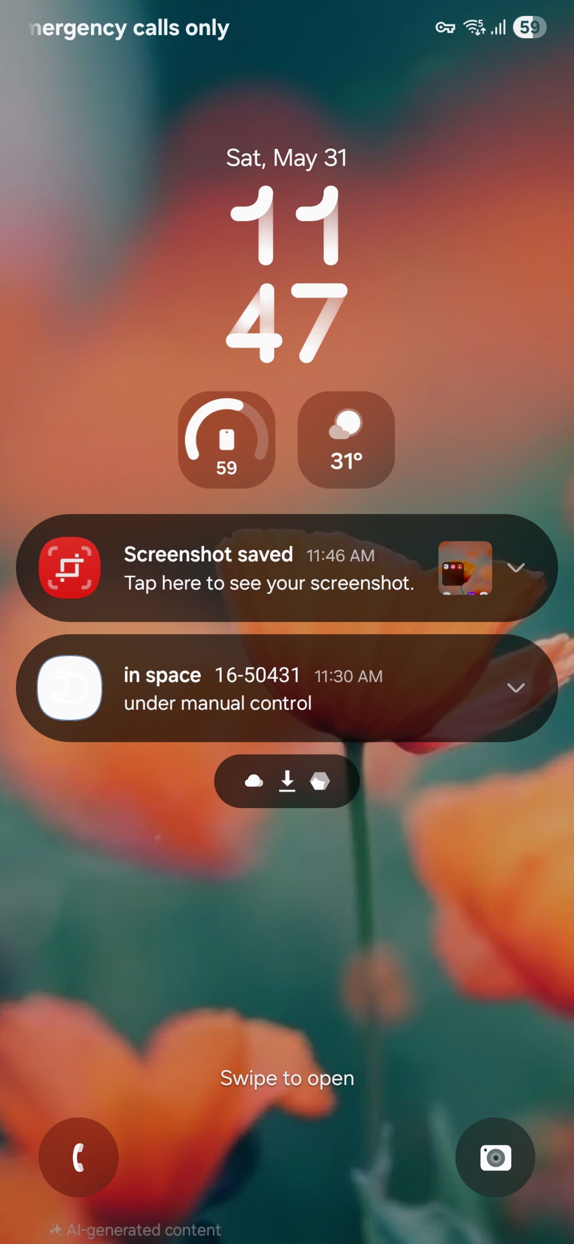 صفحه‌ی قفل رابط کاربری One UI 8