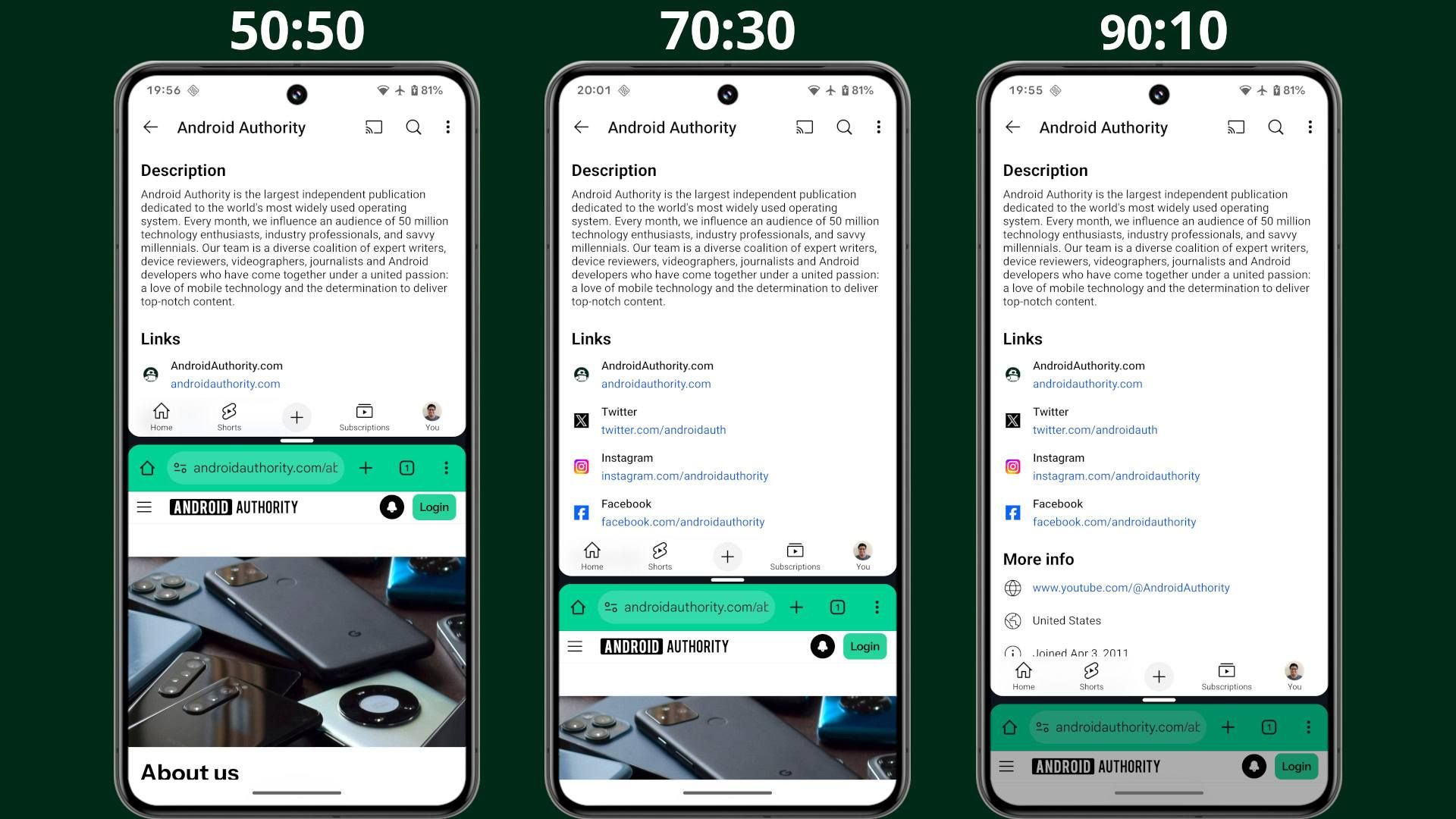 قابلیت چندوظیفگی ۹۰:۱۰ رابط کاربری One UI 8