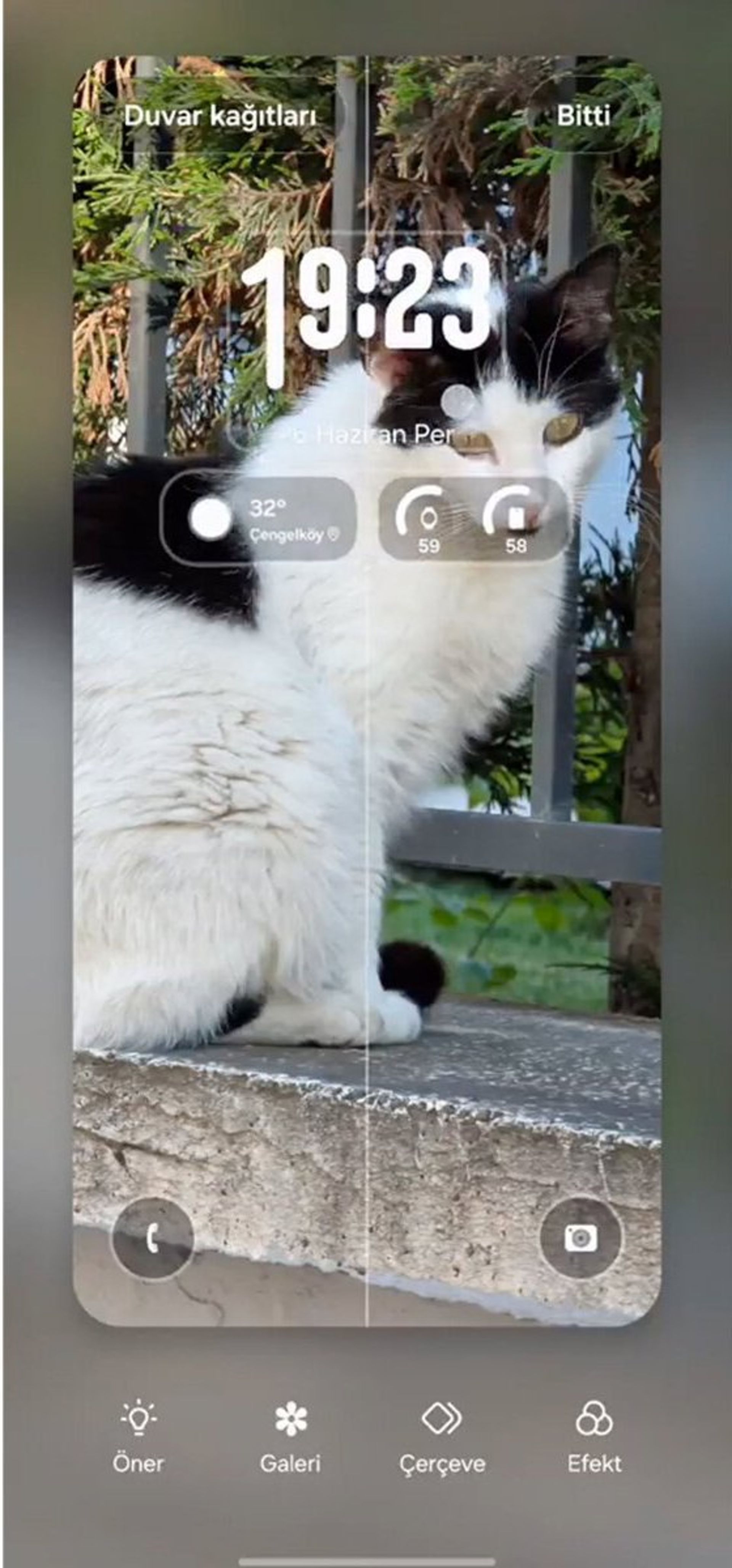 تصویر ساعت صفحه قفل در one ui 8