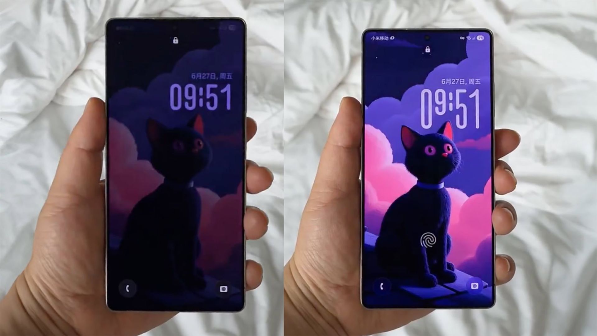 ساعت در صفحه قفل one ui 8