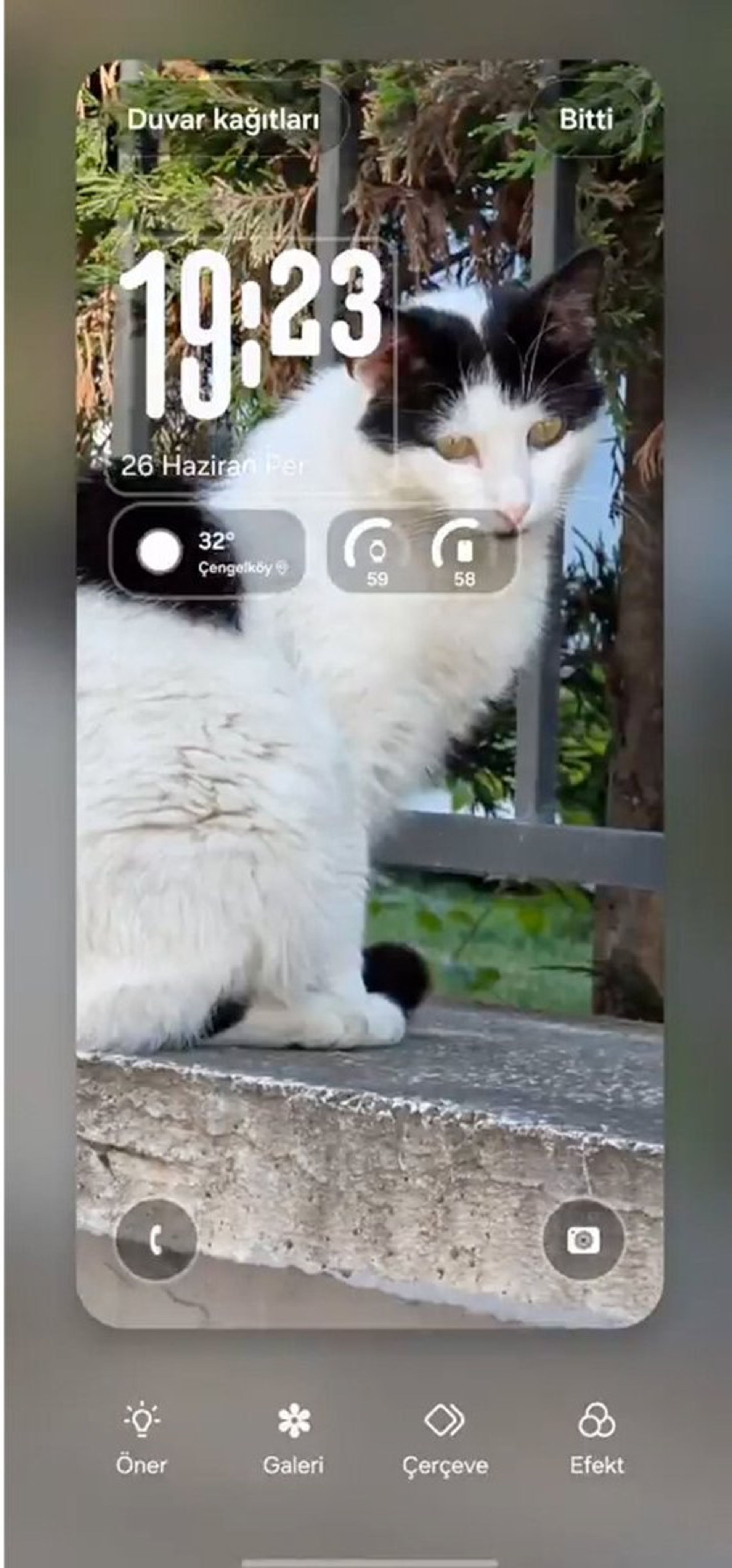 تصویر ساعت صفحه قفل در one ui 8