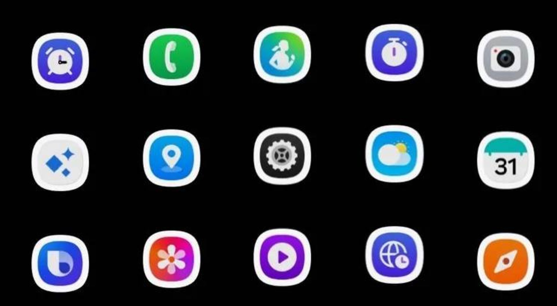 آیکون های لو رفته از رابط کاربری One UI 8 Watch سامسونگ
