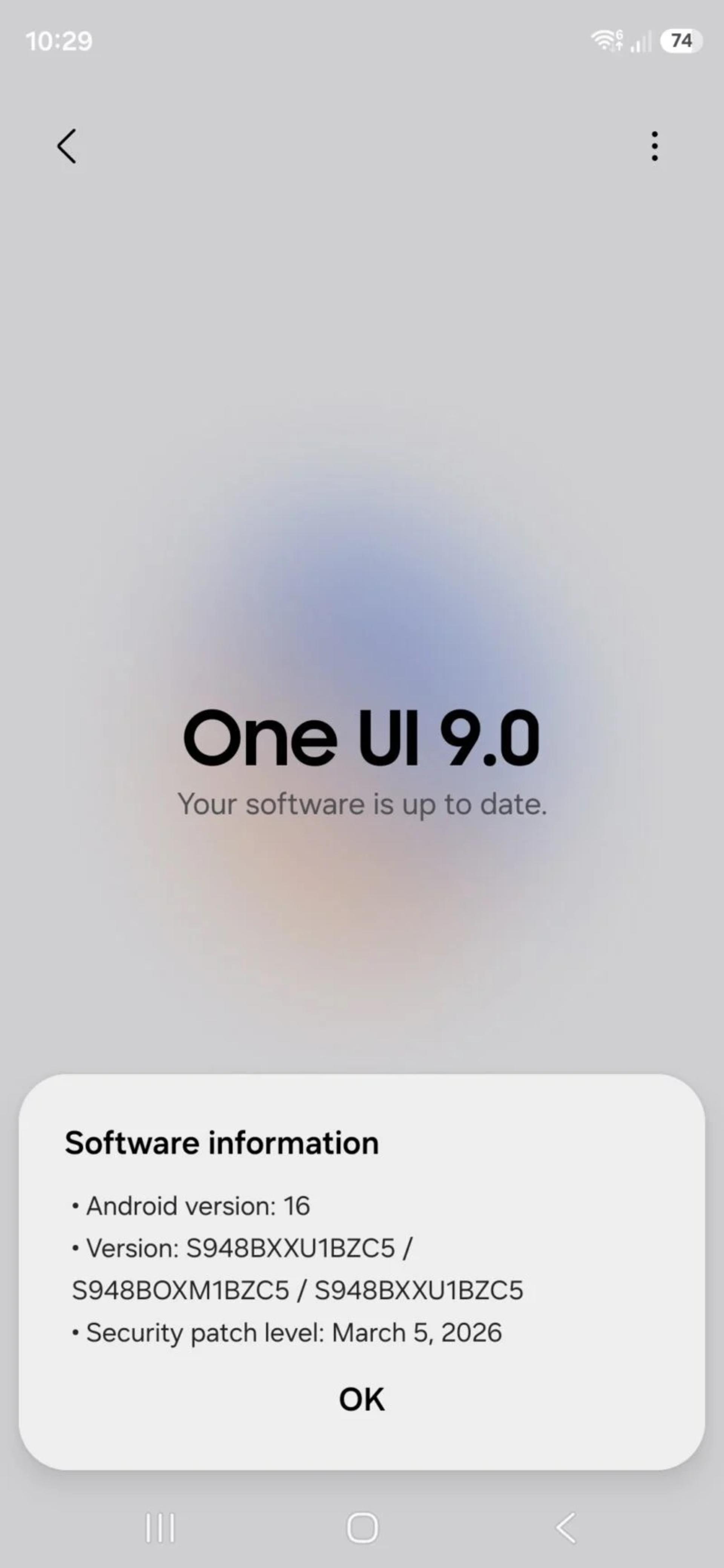 نسخه اولیه One UI 9 روی گلکسی S26 اولترا 1