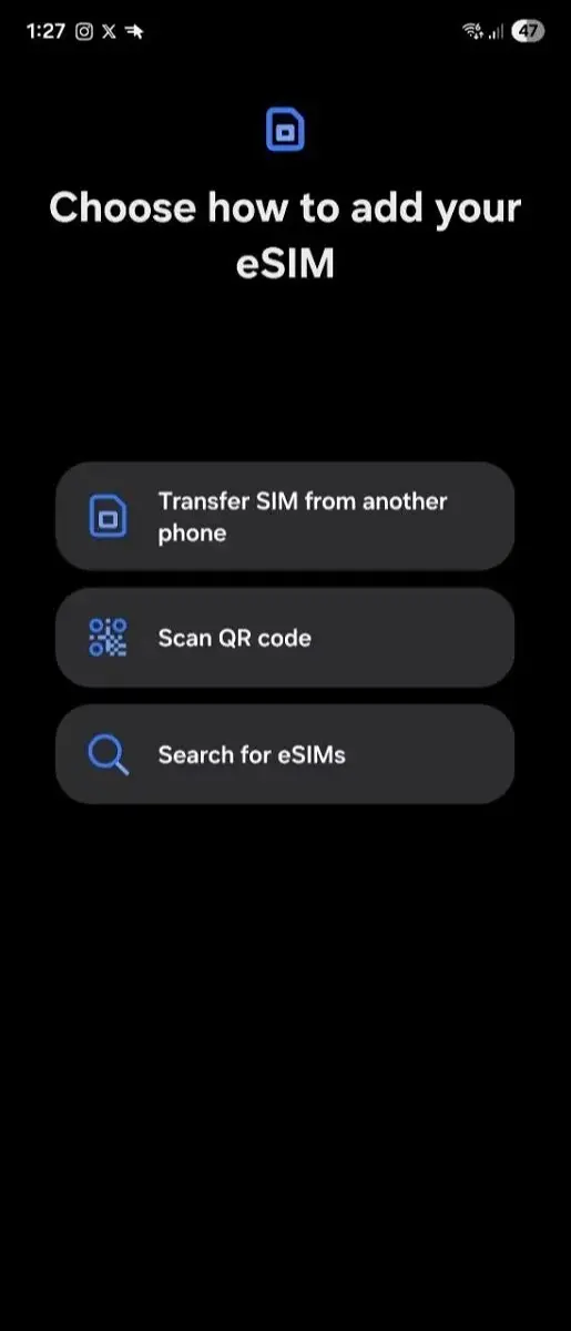 منوی انتقال پروفایل eSIM گوشی‌های سامسونگ در One UI 8