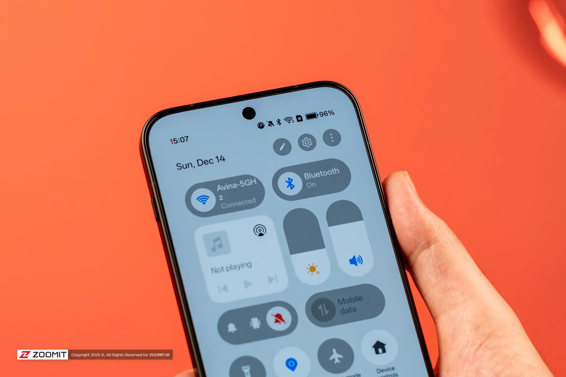 تنظیمات گوشی