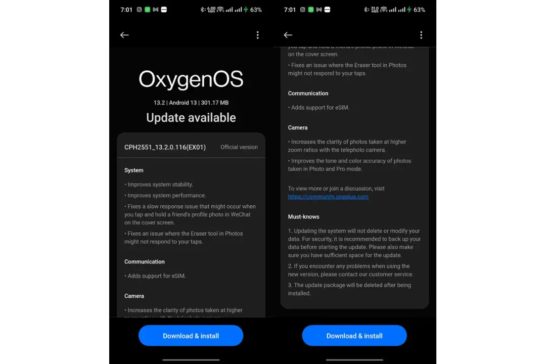 به‌روزرسانی جدید Oxygen OS برای وان پلاس اوپن