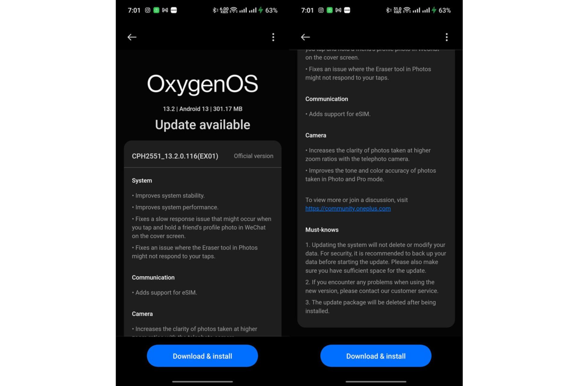 به‌روزرسانی جدید Oxygen OS برای وان پلاس اوپن