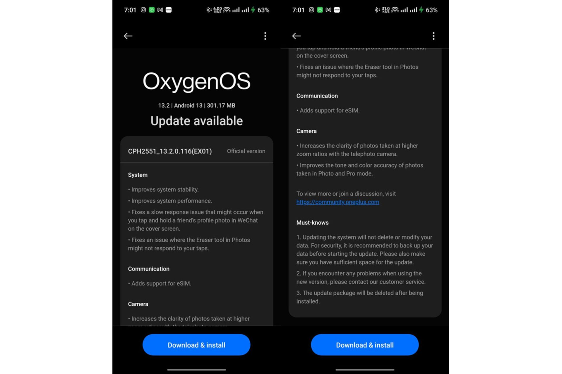 به‌روزرسانی جدید Oxygen OS برای وان پلاس اوپن