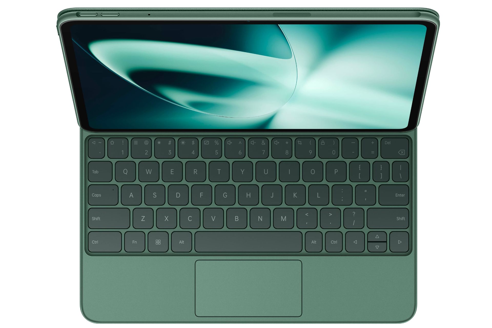 تبلت وان پلاس پد / OnePlus Pad با کیبورد از نمای بالا