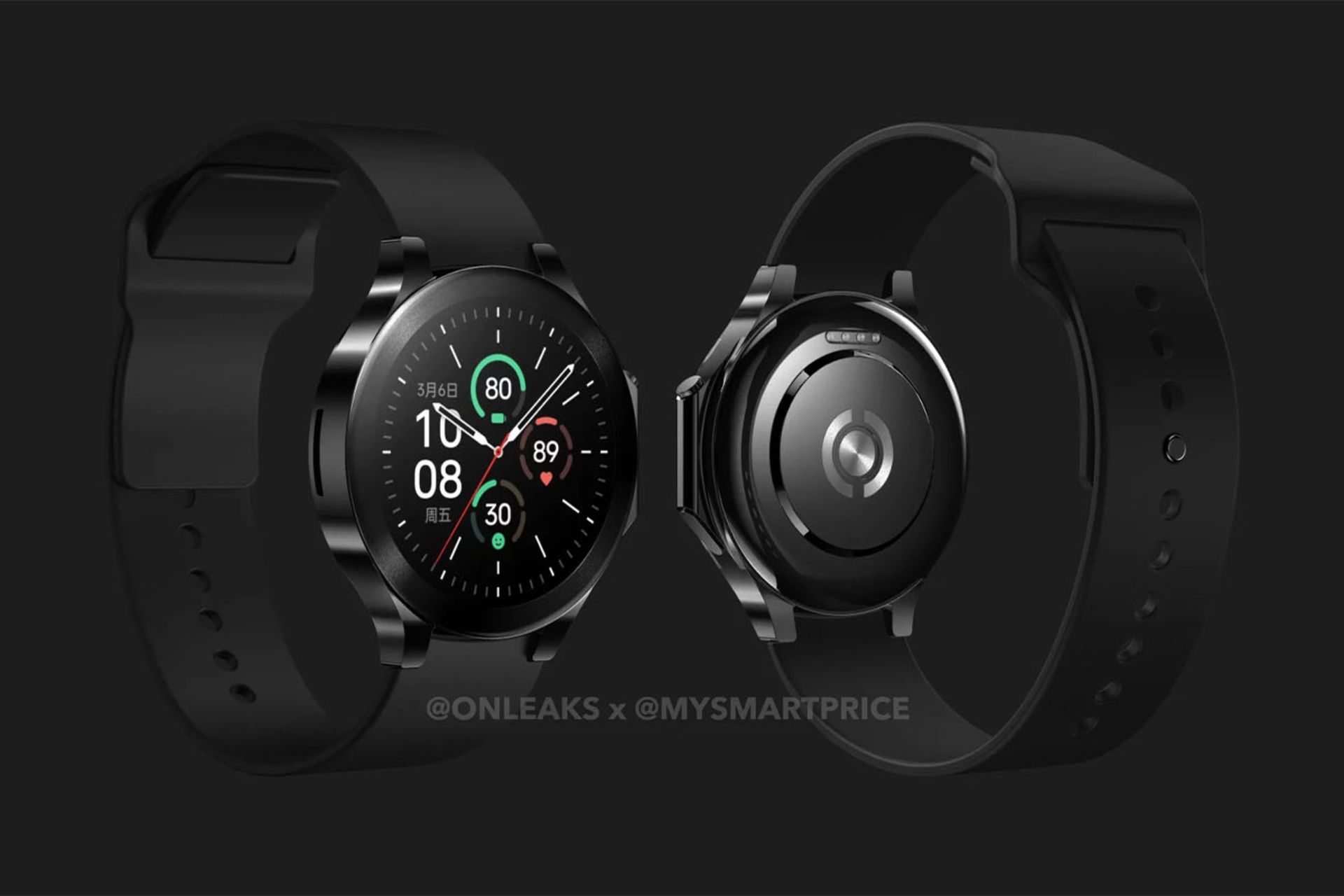دو عدد OnePlus Watch 2 کنار یکدیگر