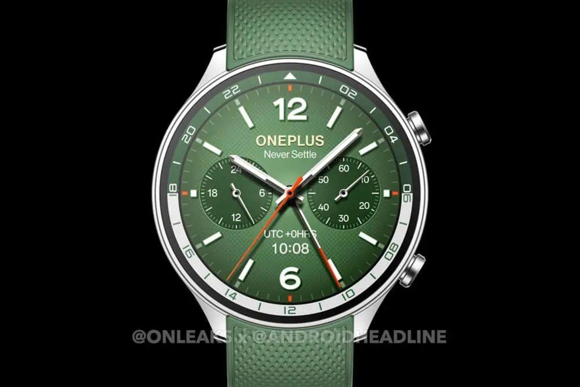 رندر ساعت هوشمند وان پلاس Watch 2R سبز