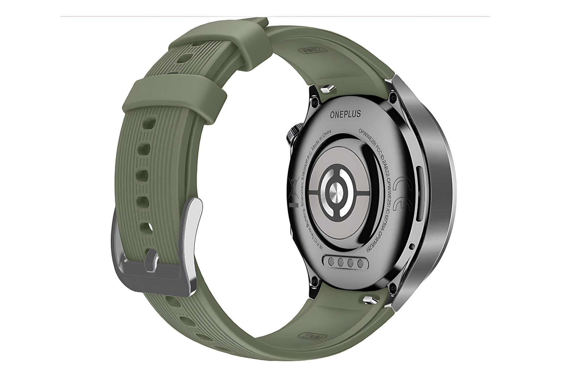 نمای پشتی ساعت هوشمند وان پلاس OnePlus Watch 3