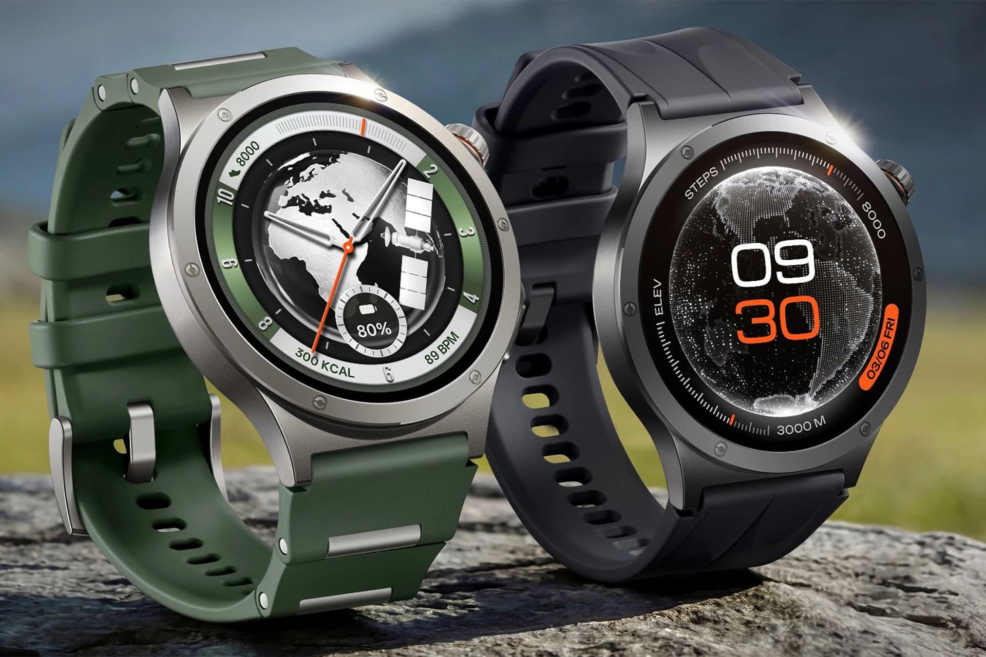 نمایشگر و نمای جلو ساعت هوشمند وان‌پلاس واچ ۴