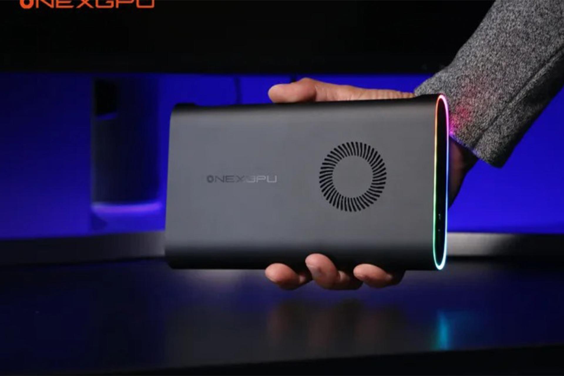 کارت گرافیک اکسترنال OneXGPU از نمای روبه‌رو