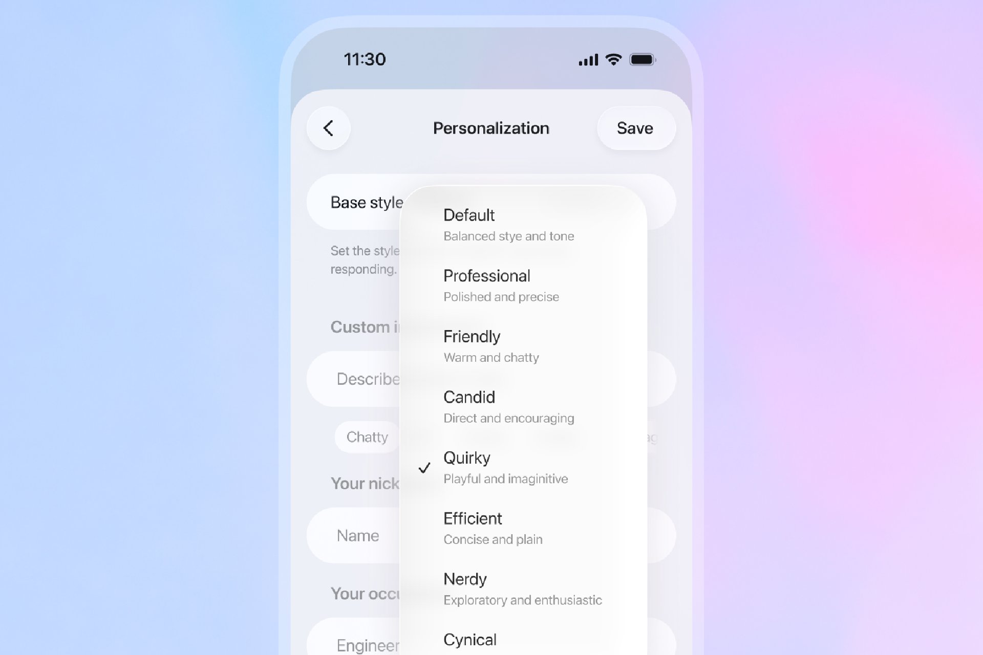 هوش مصنوعی GPT-5.1 منتشر شد؛ لحن «گرم‌تر» با شخصیت‌های بیشتر
