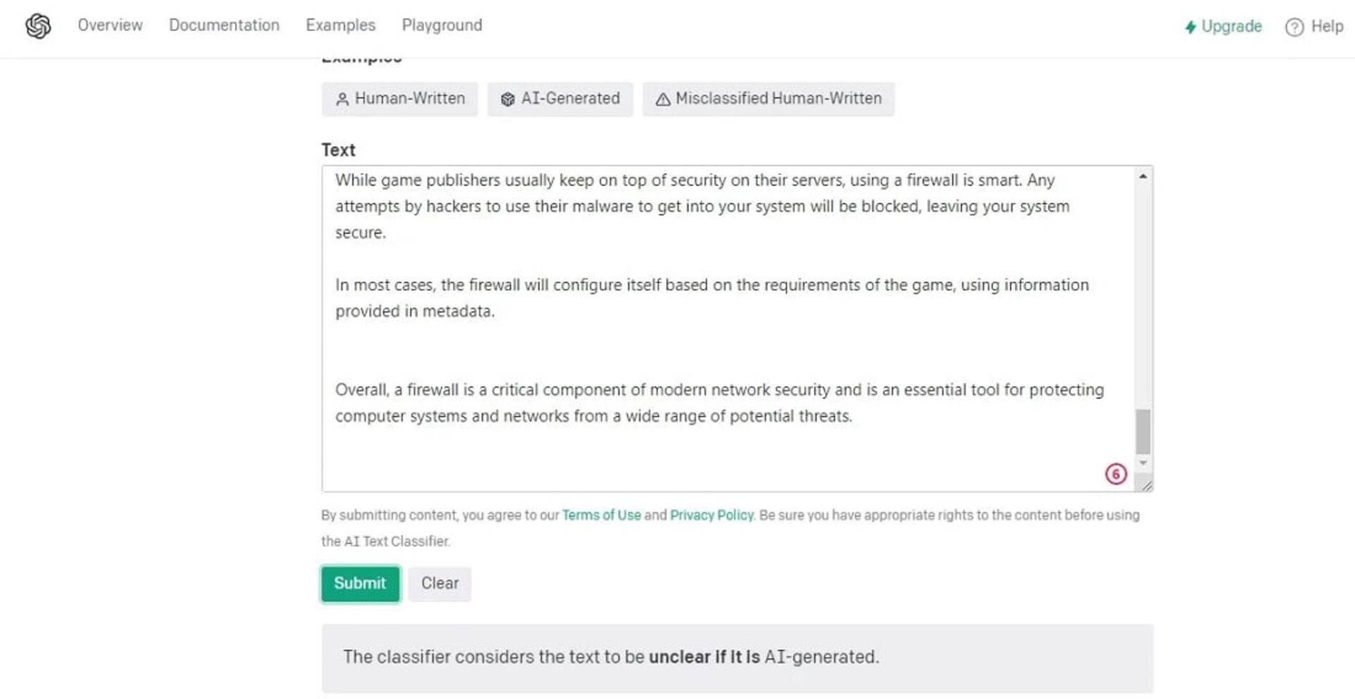 ابزار تشخیص متنی هوش مصنوعی open ai classifier