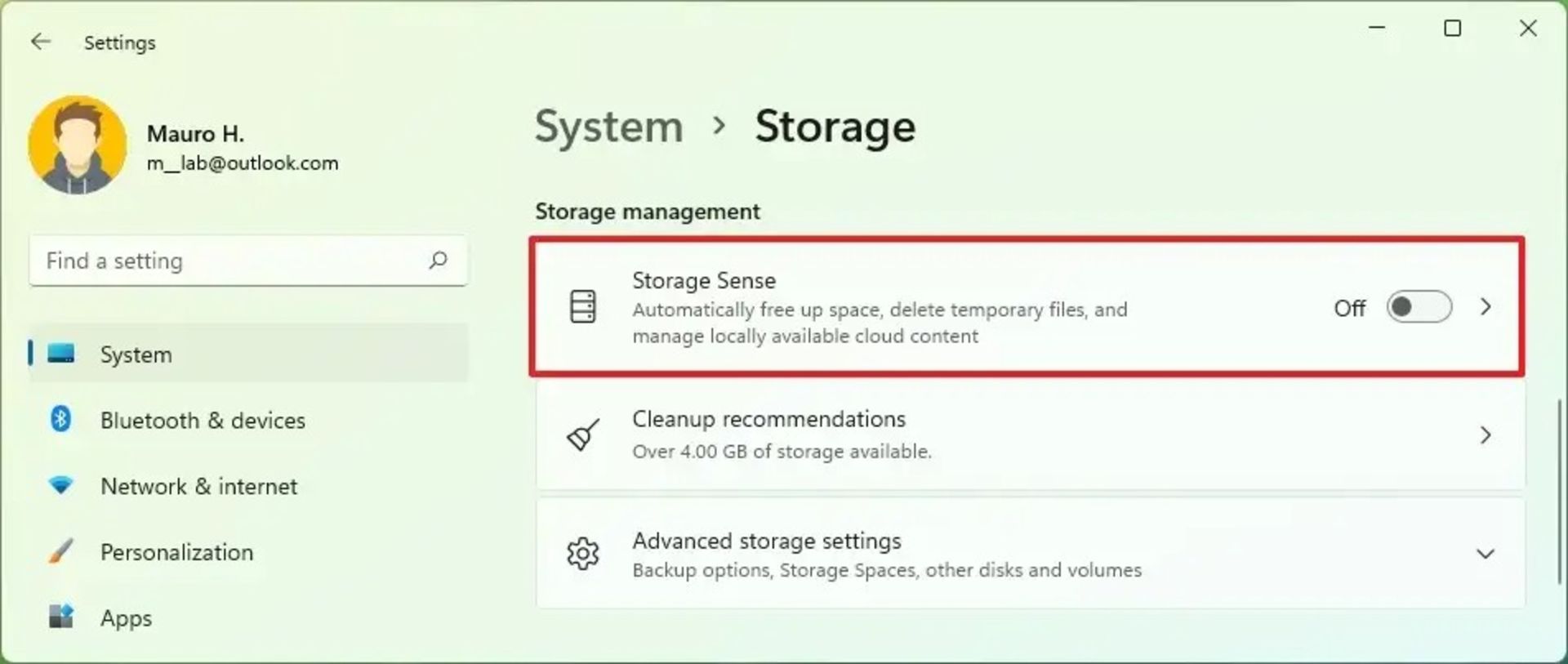 حذف خودکار فایل‌های موقت ویندوز 11 با Storage Sense