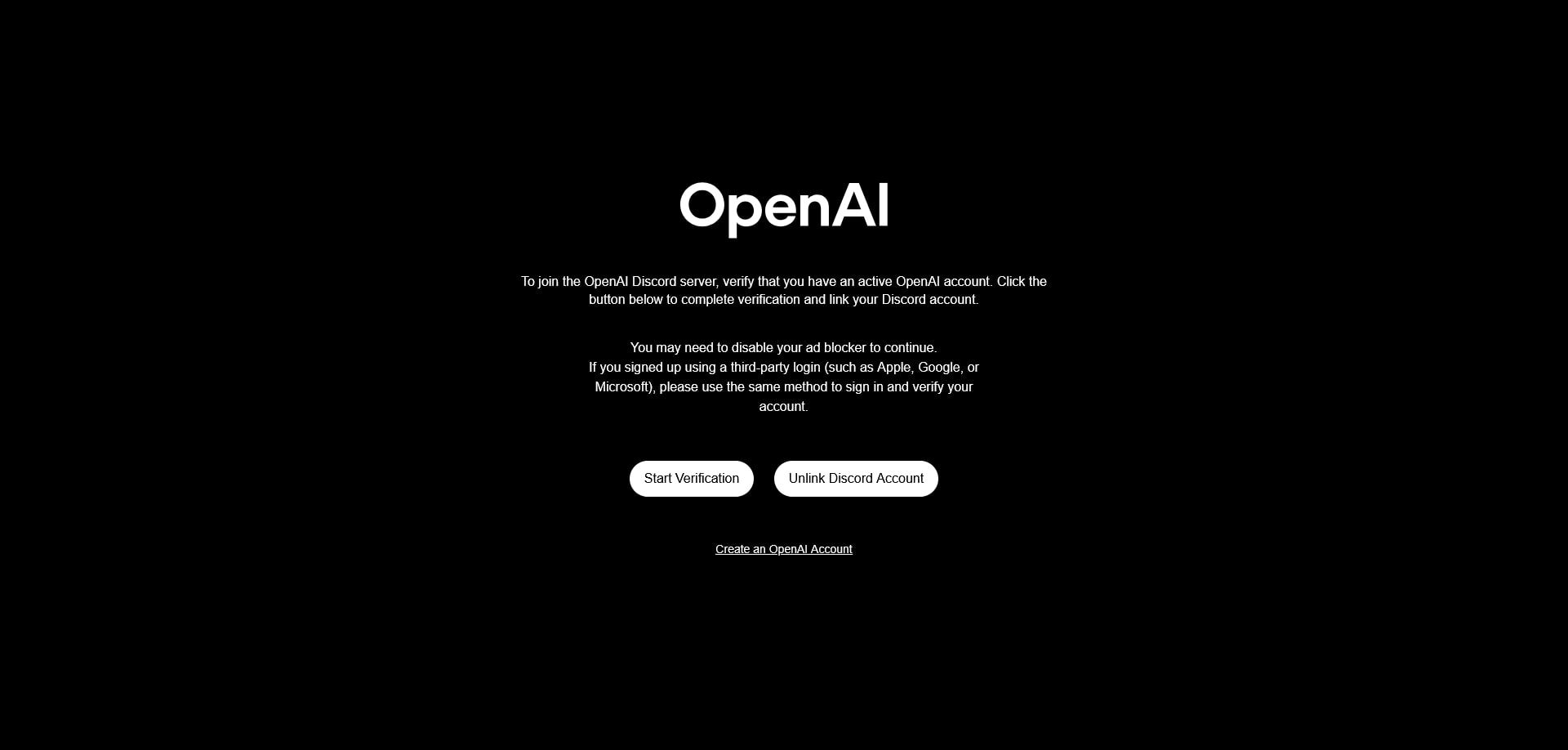 احراز هویت در دیسکورد OpenAI مرحله ۳