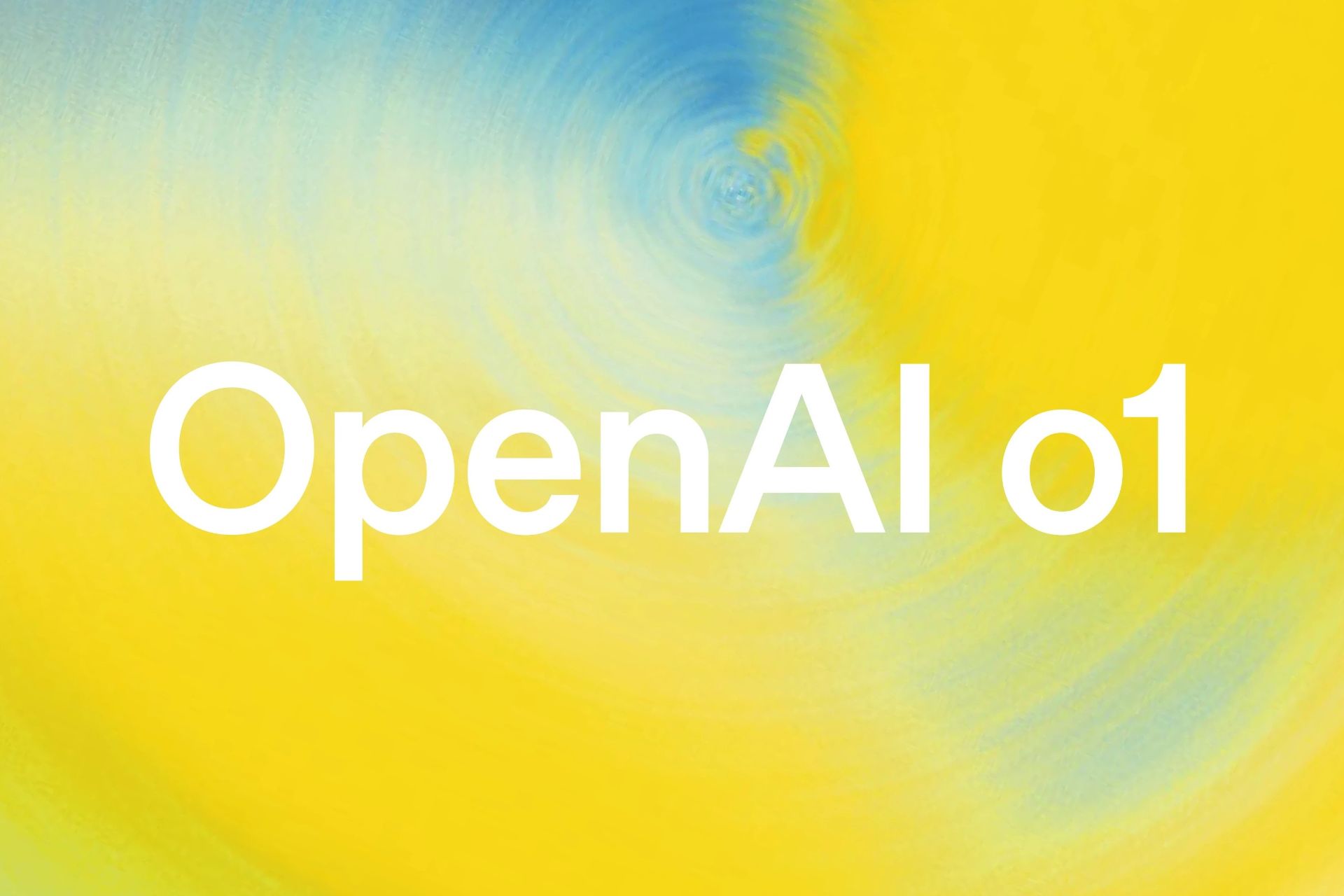 عبارت openai o1 با پس زمینه زرد و آبی