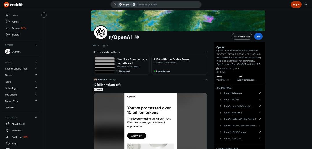 ساب ردیت OpenAI
