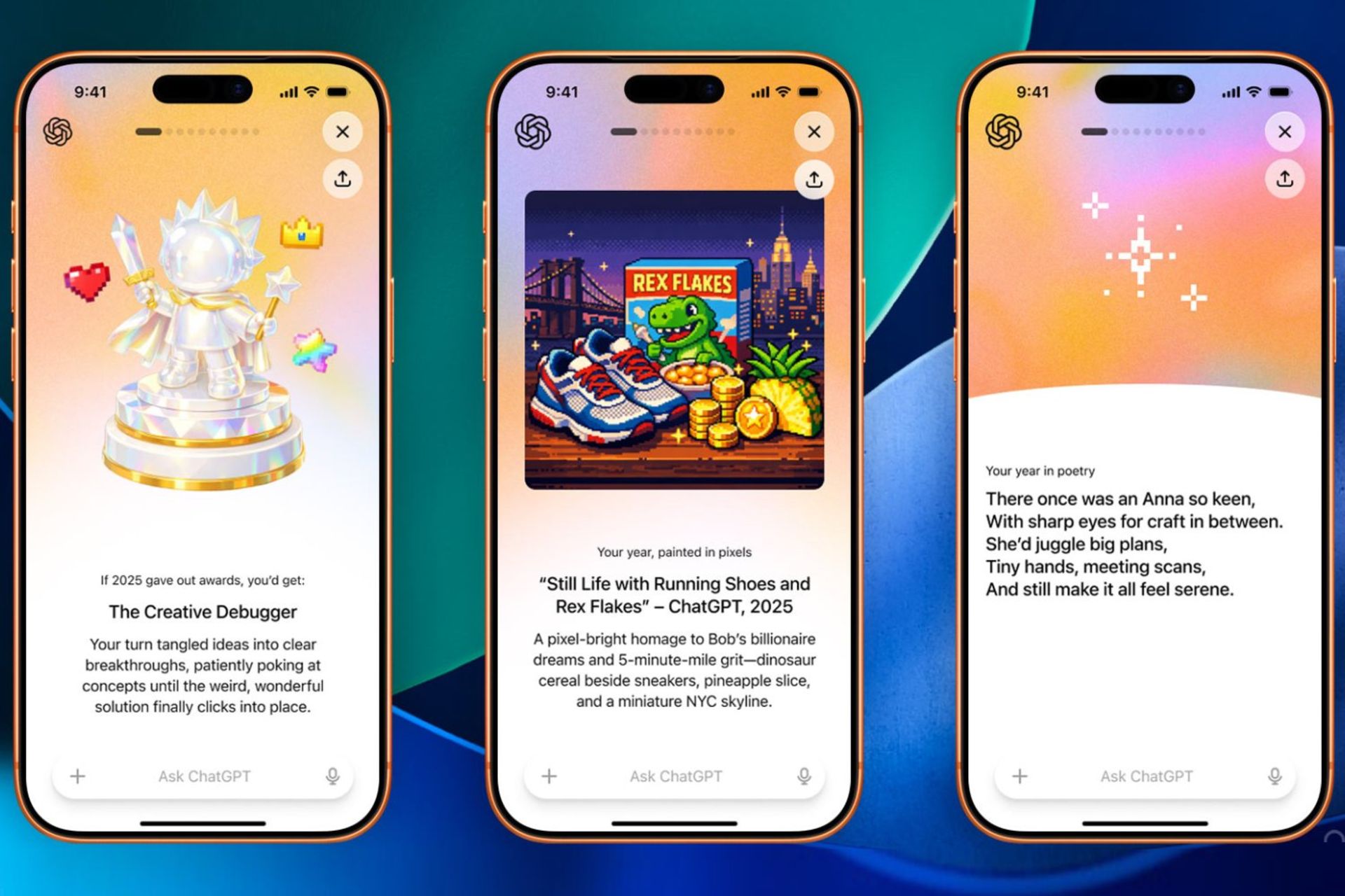 خلاصه عملکرد کاربر در سال در ChatGPT